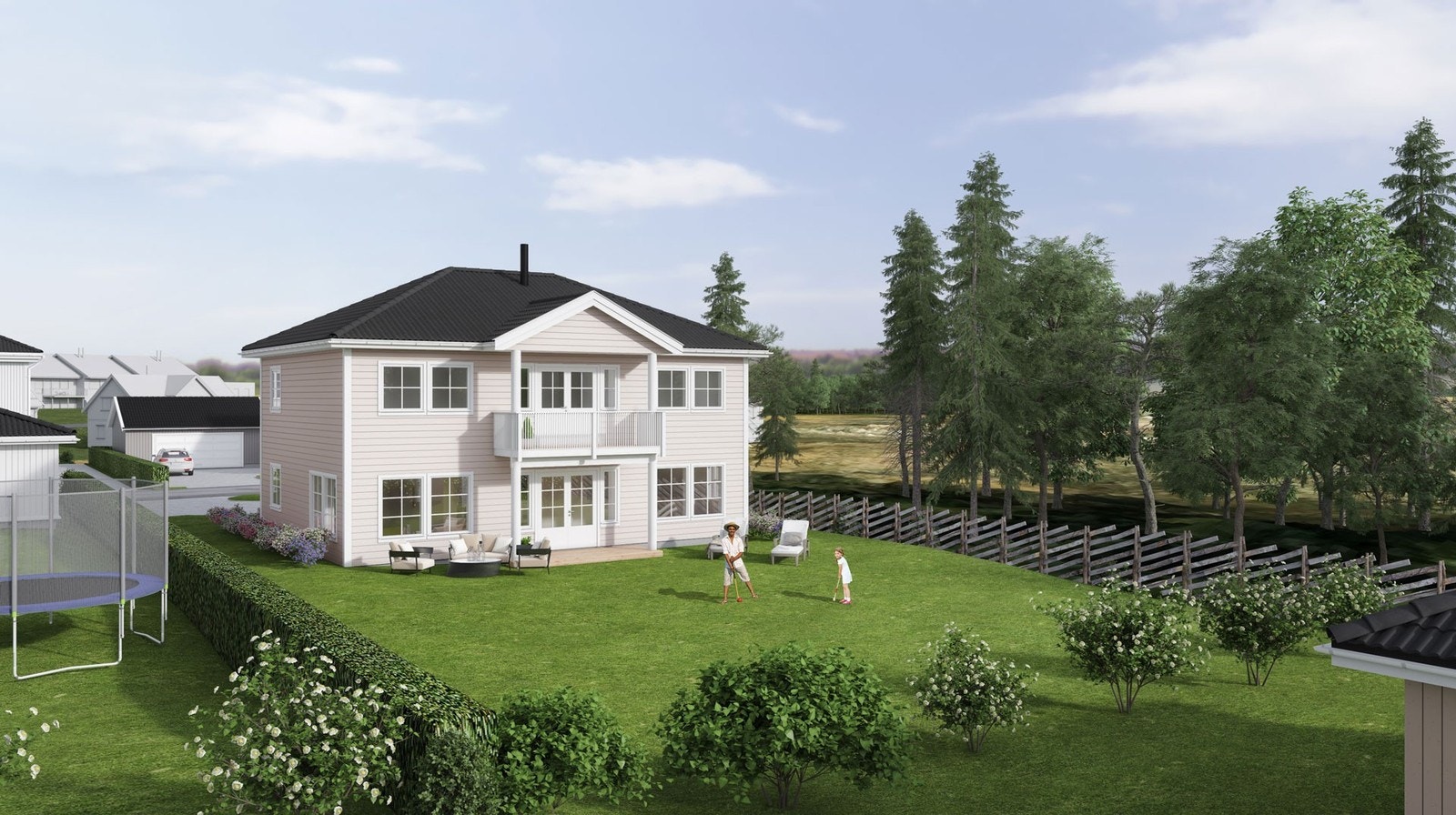 Tomt 23 - 730 m2. Vårt forslag på tomten: Herskapelig 851 - 180,2 m2 Galleribilde