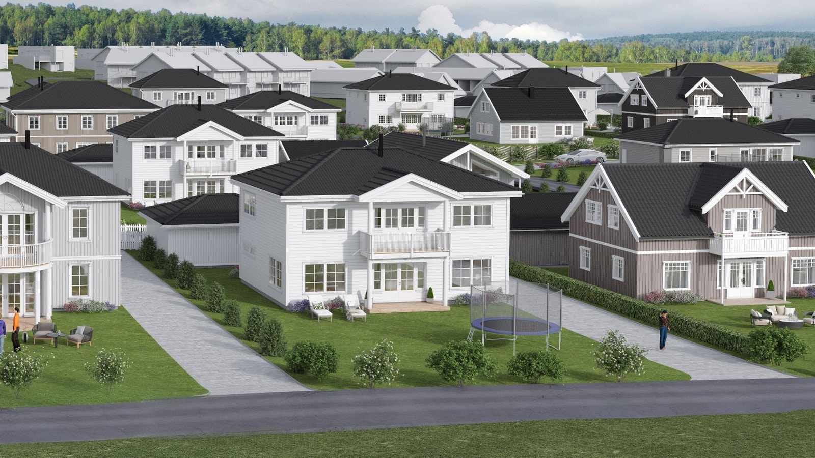 Tomt 4 - 714 m2. Vårt forslag på tomten: Herskapelig 765 - 180,2 m2 Galleribilde