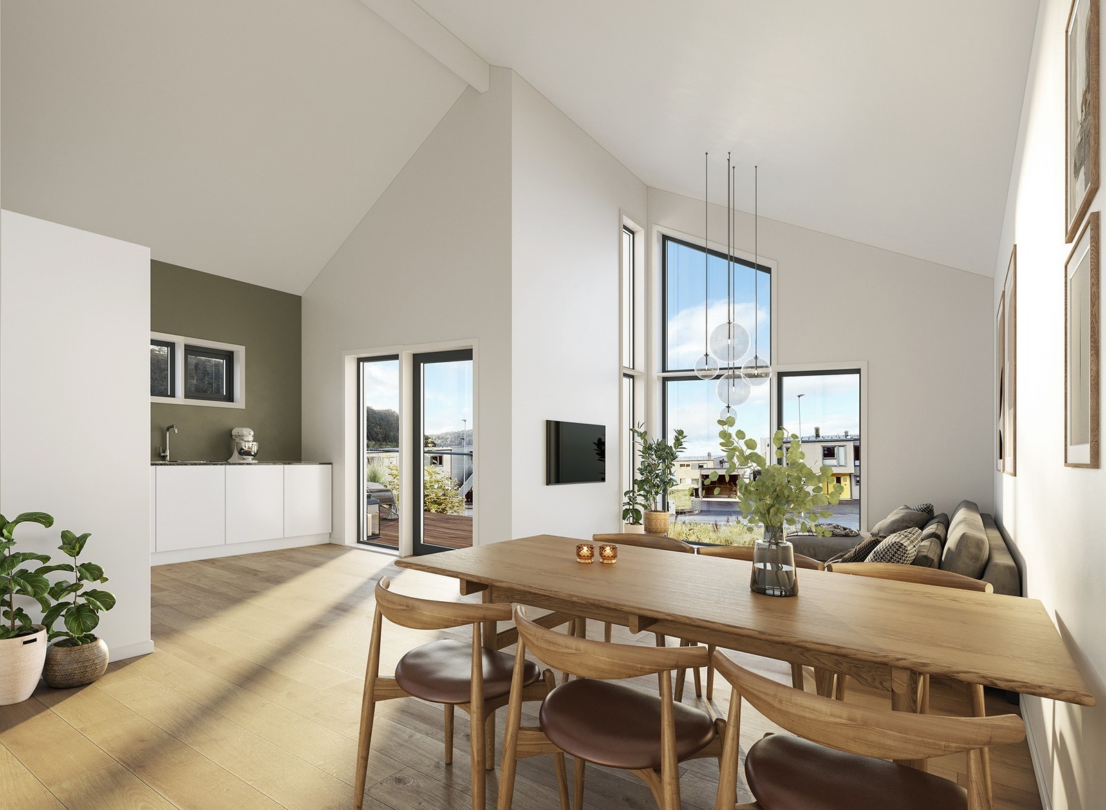 Stue og kjøkken Galleribilde