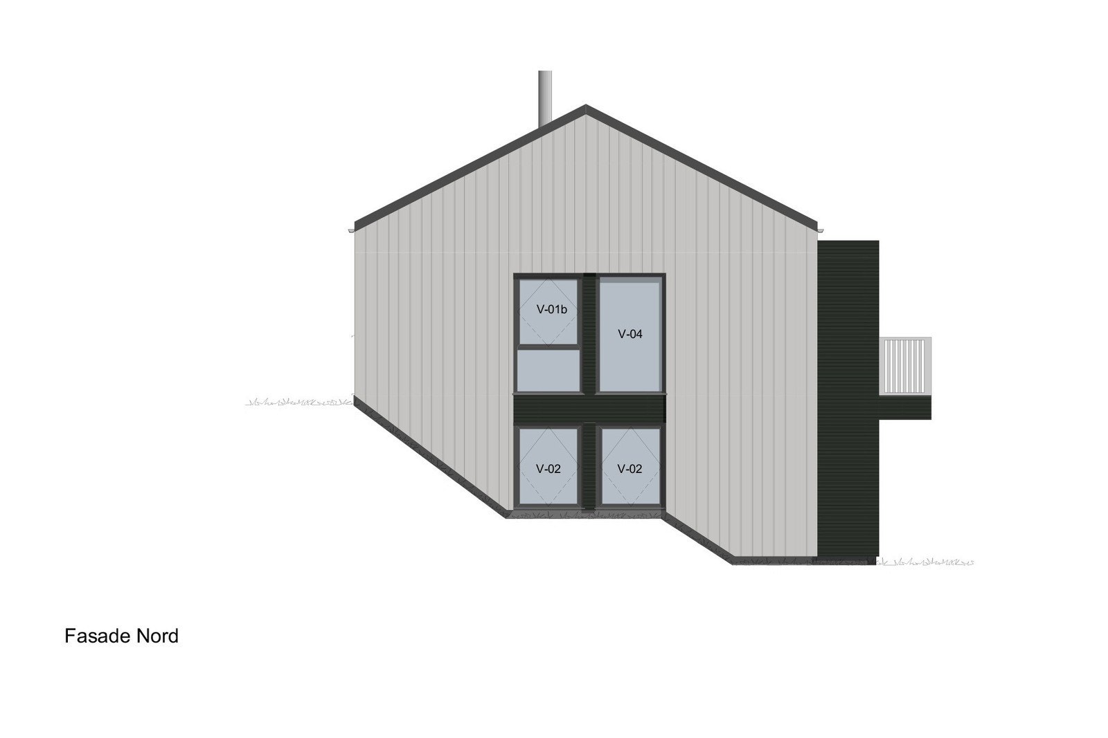 Fasade nord. Galleribilde