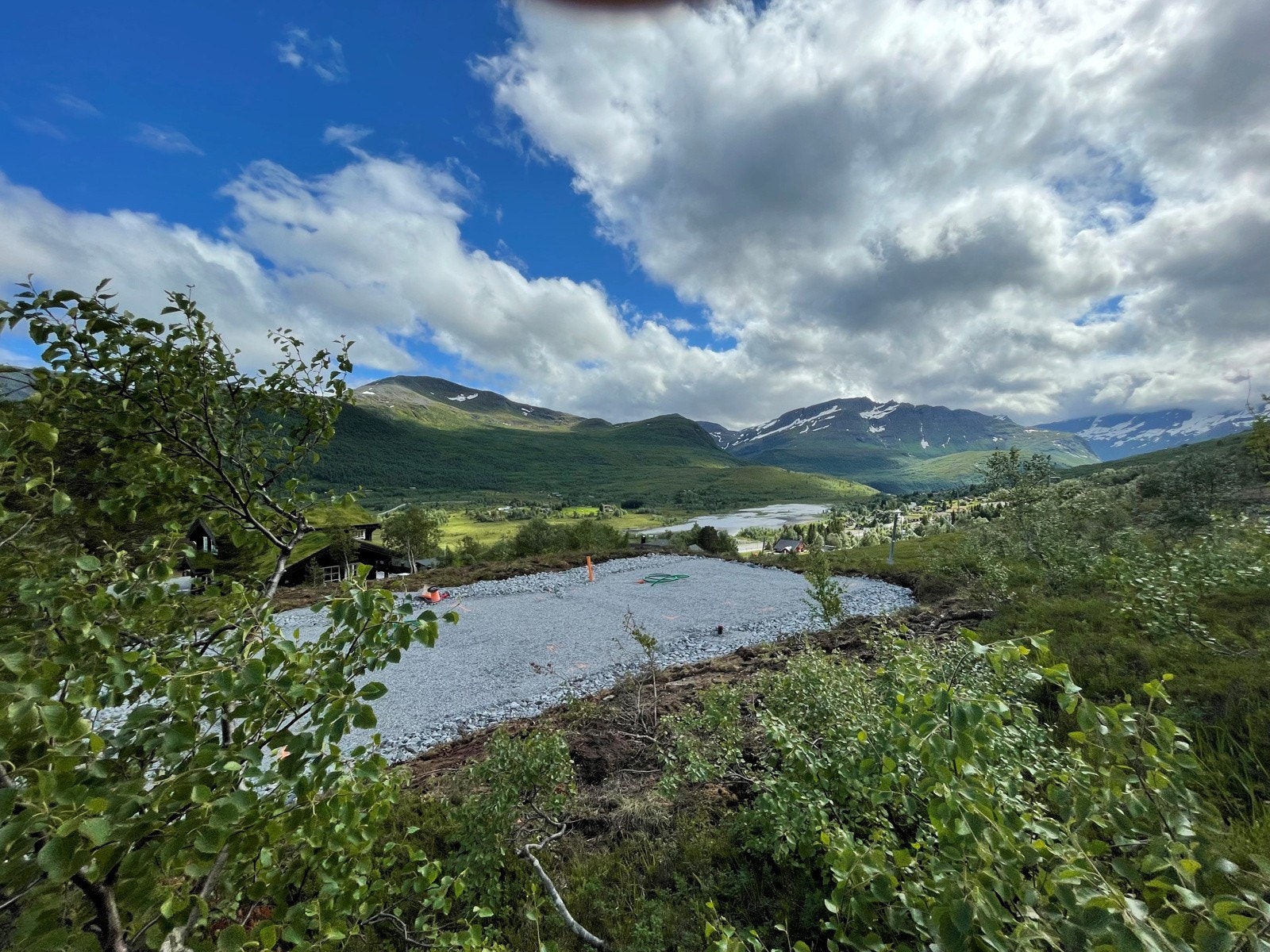 Bilde fra grunnarbeidene på Hytte 1 Galleribilde
