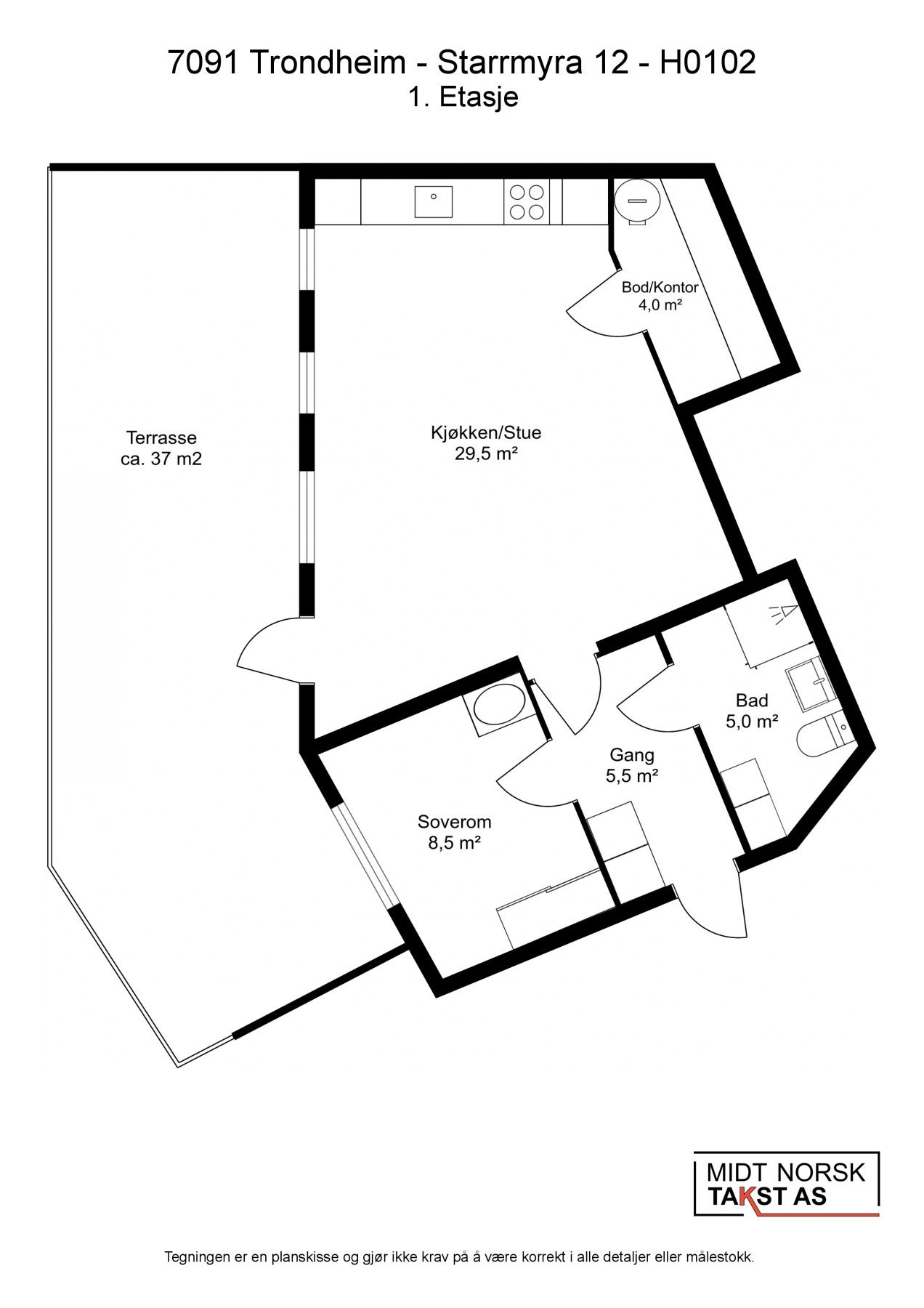Planskisse. Galleribilde