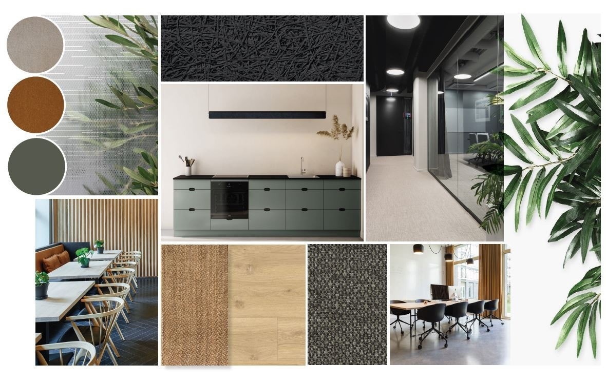 Farger og materialer. Galleribilde
