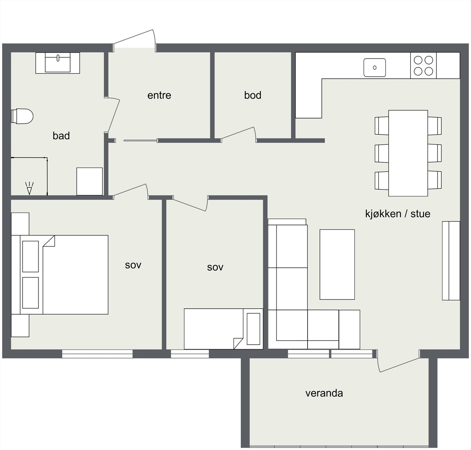 Plantegning. Galleribilde