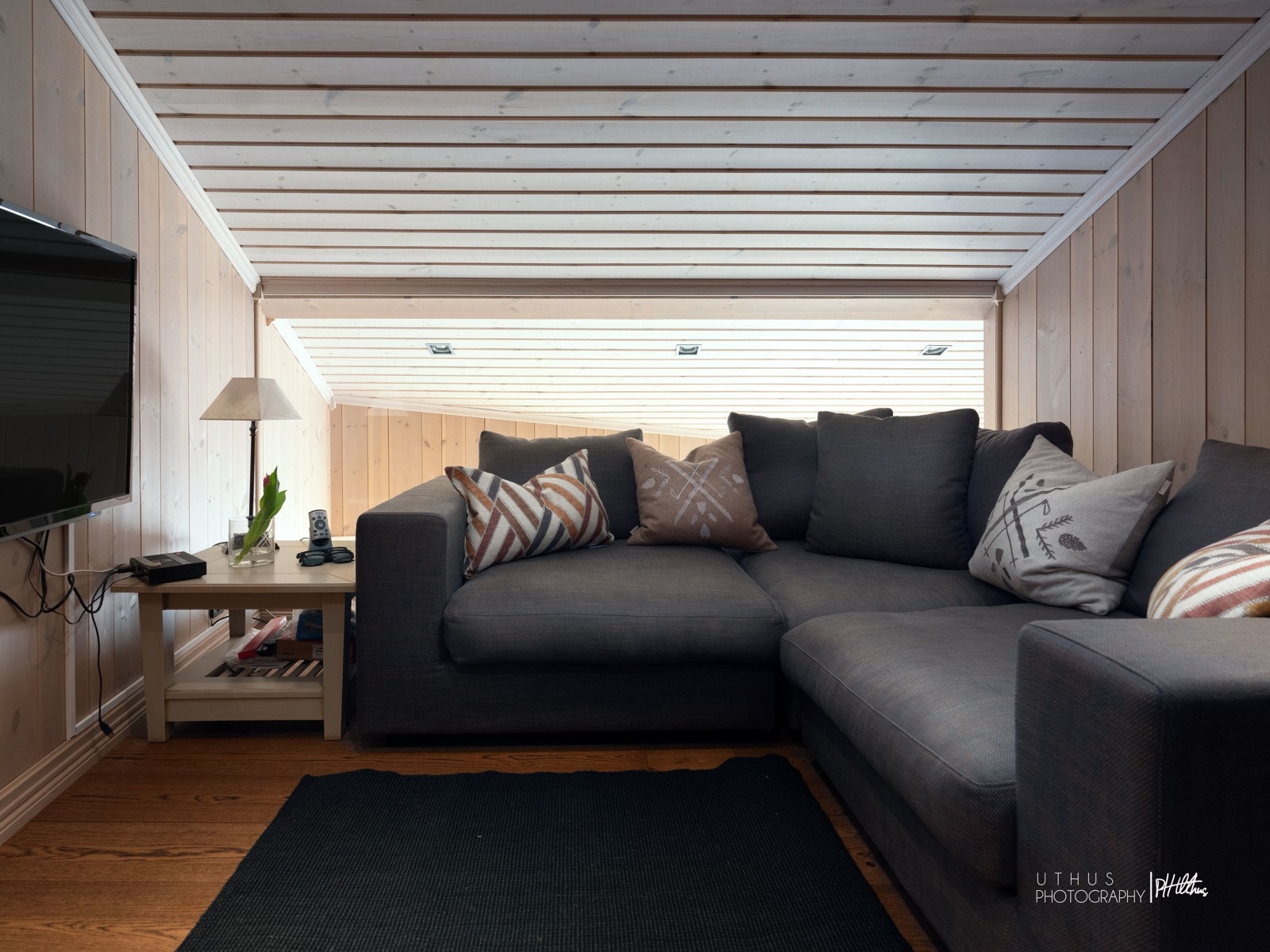 Koselig tv-stue Galleribilde