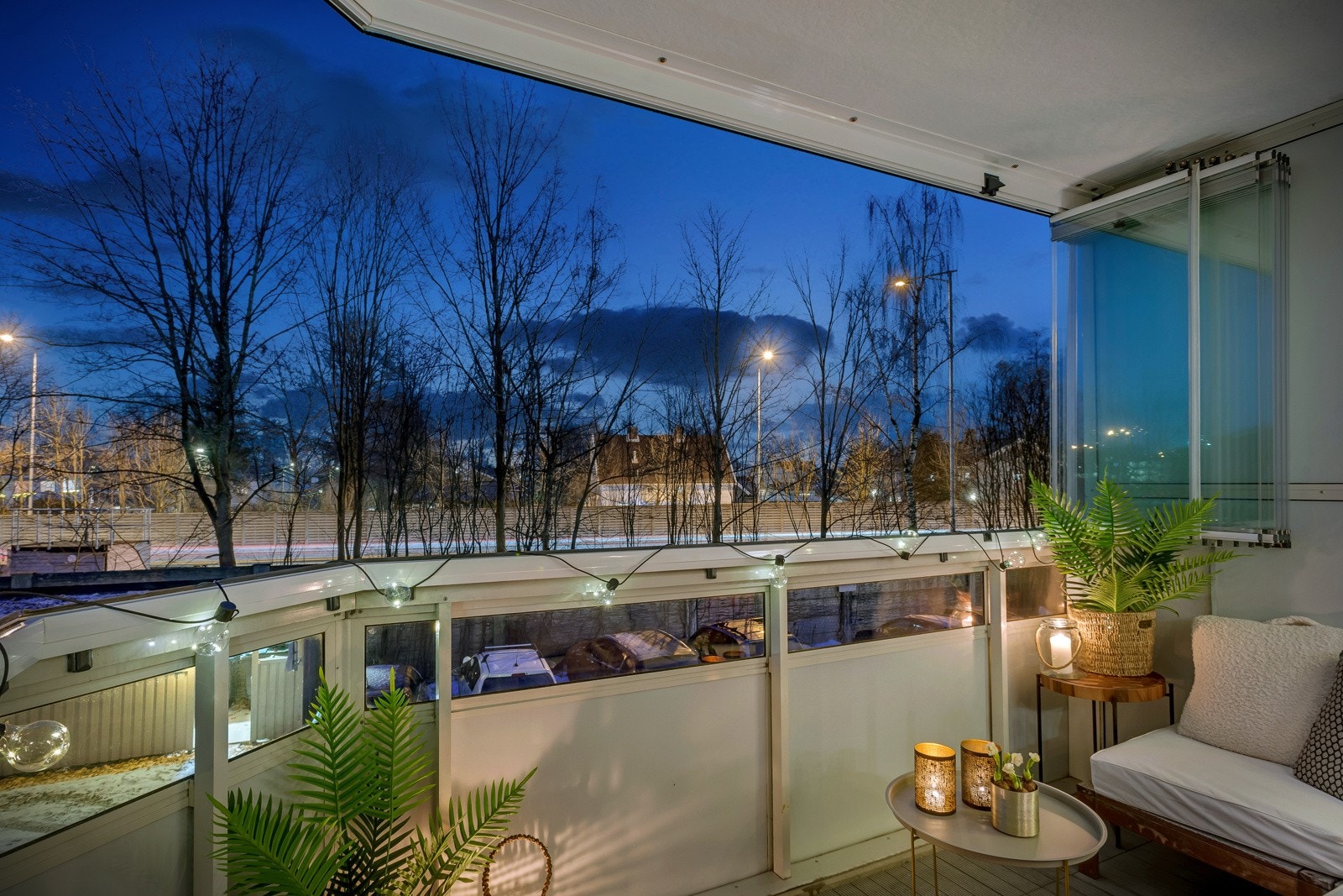 Stemningsbilde på kveldstid. Galleribilde