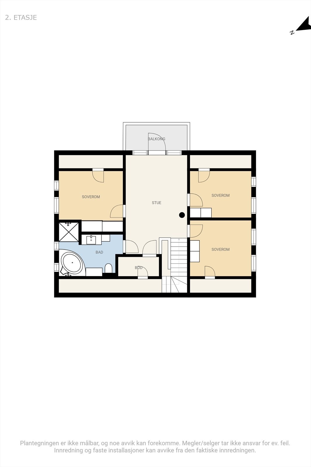 Plantegning 2. etasje. Galleribilde