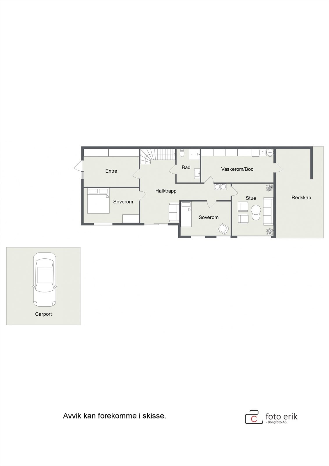 Plantegning 1. etg. Galleribilde