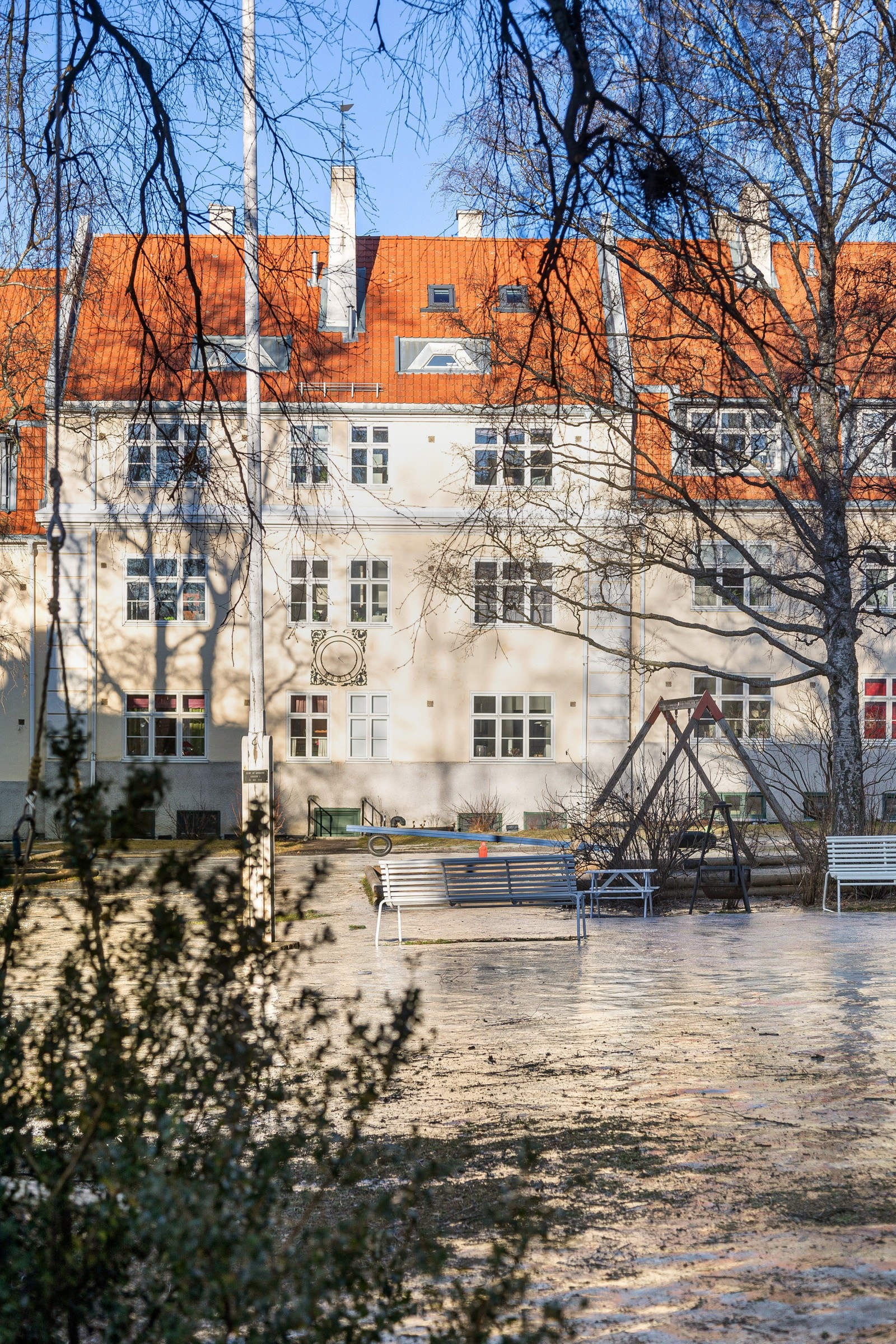 Stort, trivelig gårdsrom Galleribilde