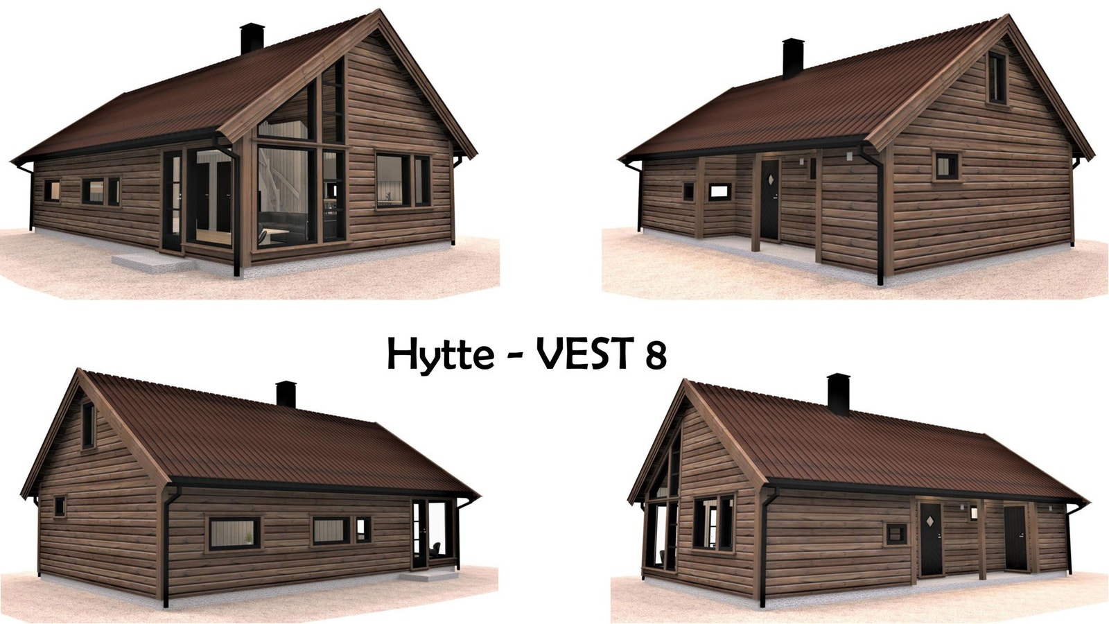 Hyttetype VEST 8 Galleribilde
