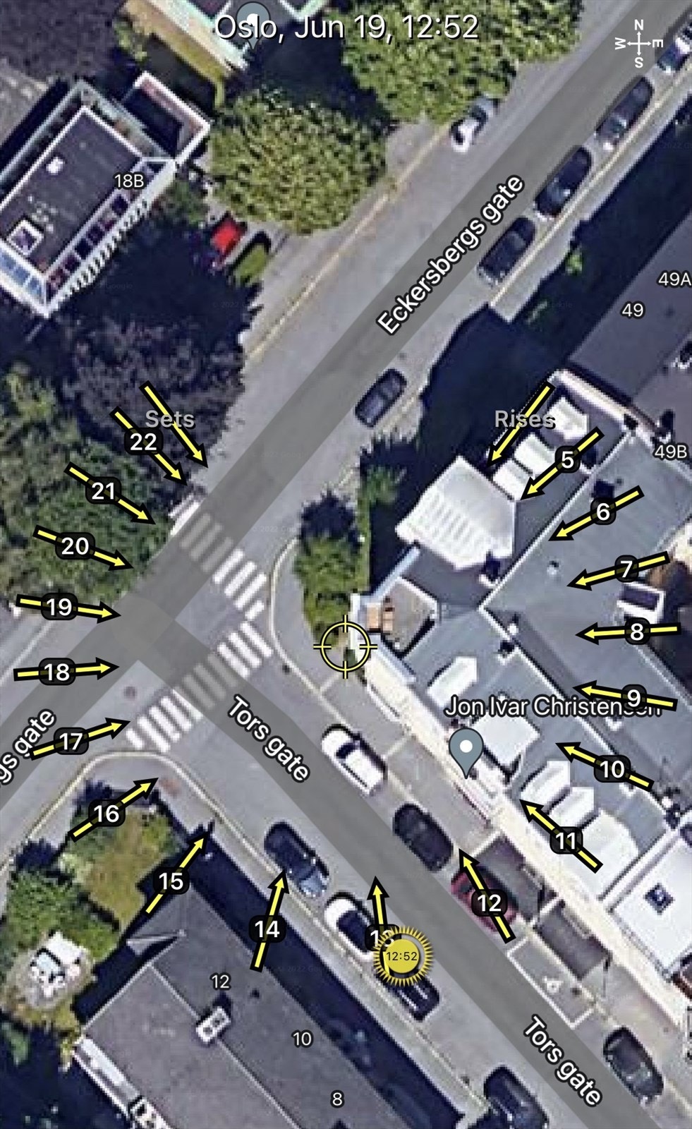 Sol fra tidlig til sent både sommer og vinter Galleribilde