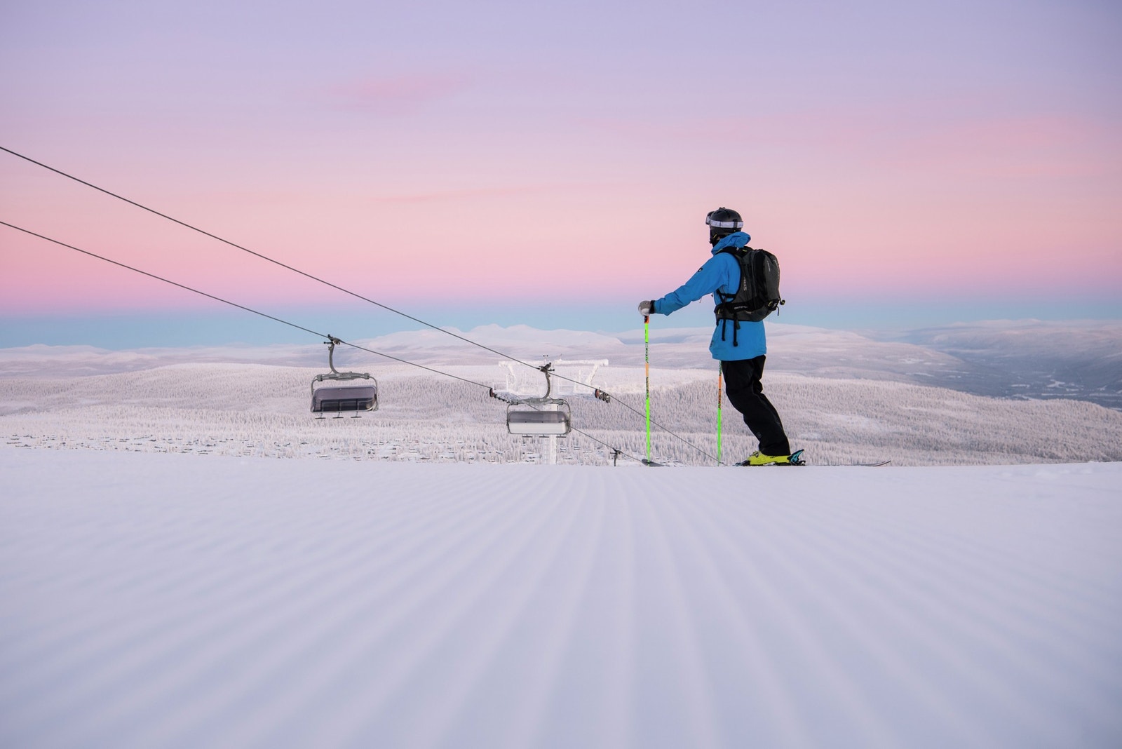 Trysilfjellet er Norges desidert største alpinanlegg. Her finnes uendelige muligheter for alpint og langrenn Galleribilde