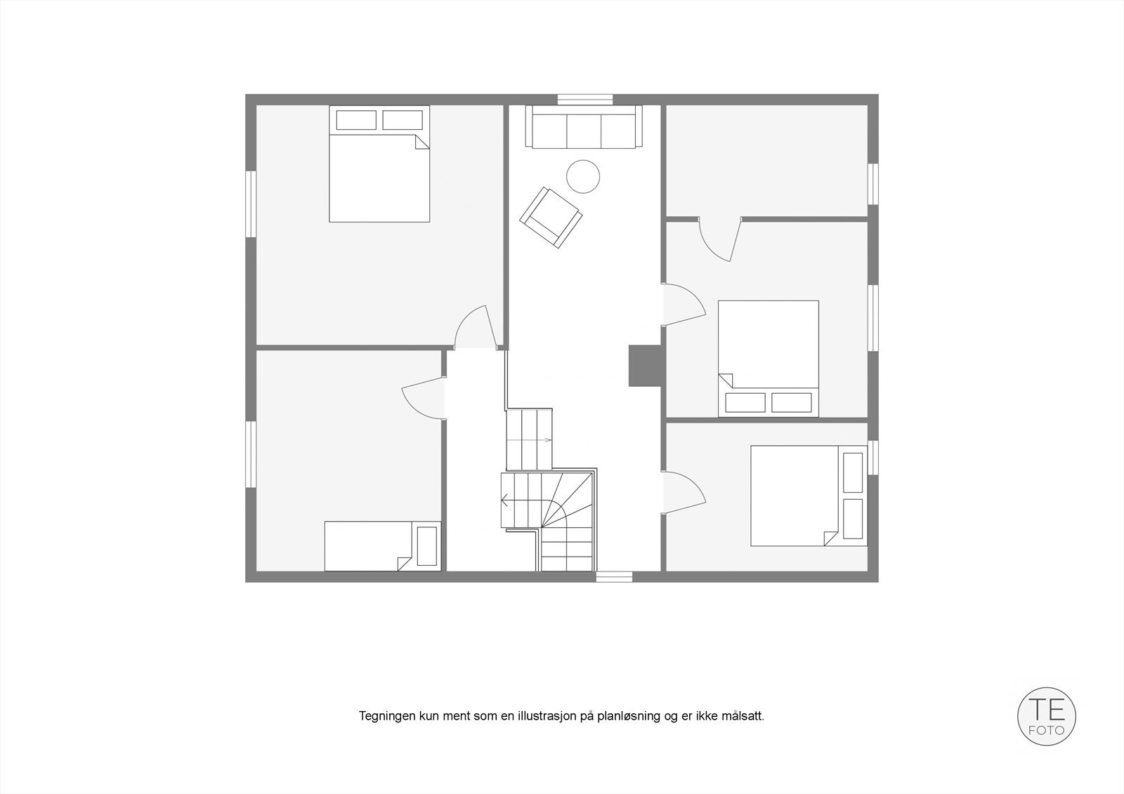 Plantegning 2.etg Galleribilde
