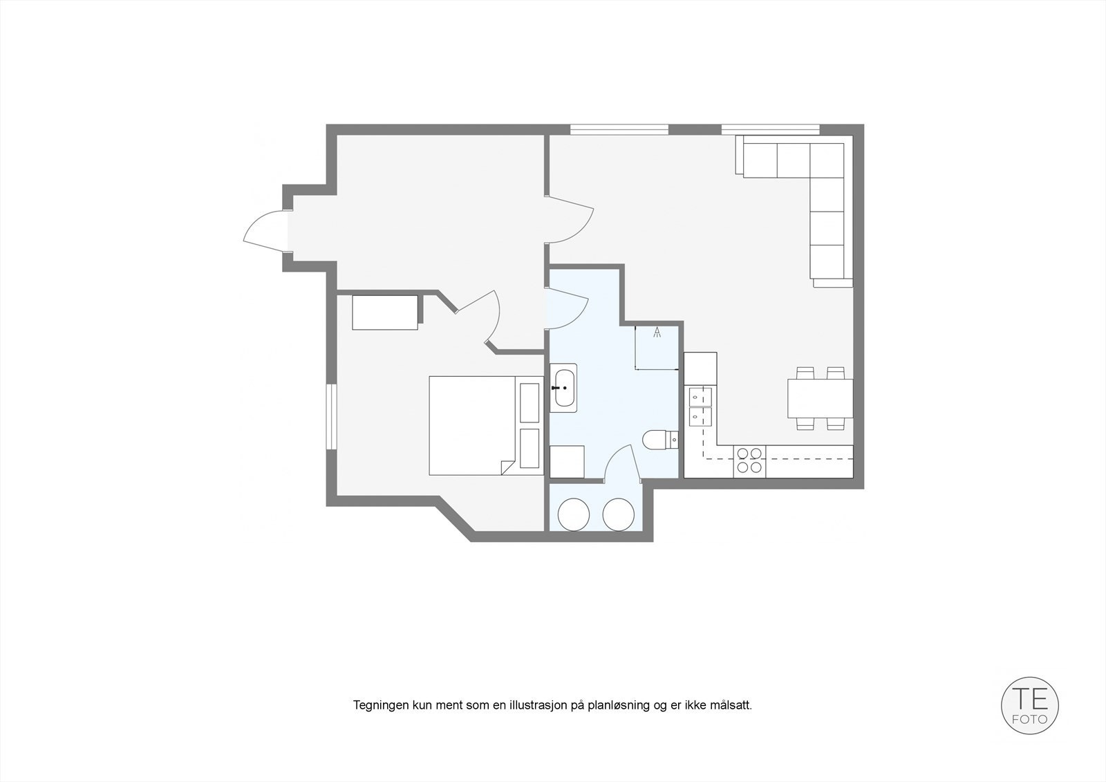Plantegning u.etg Galleribilde