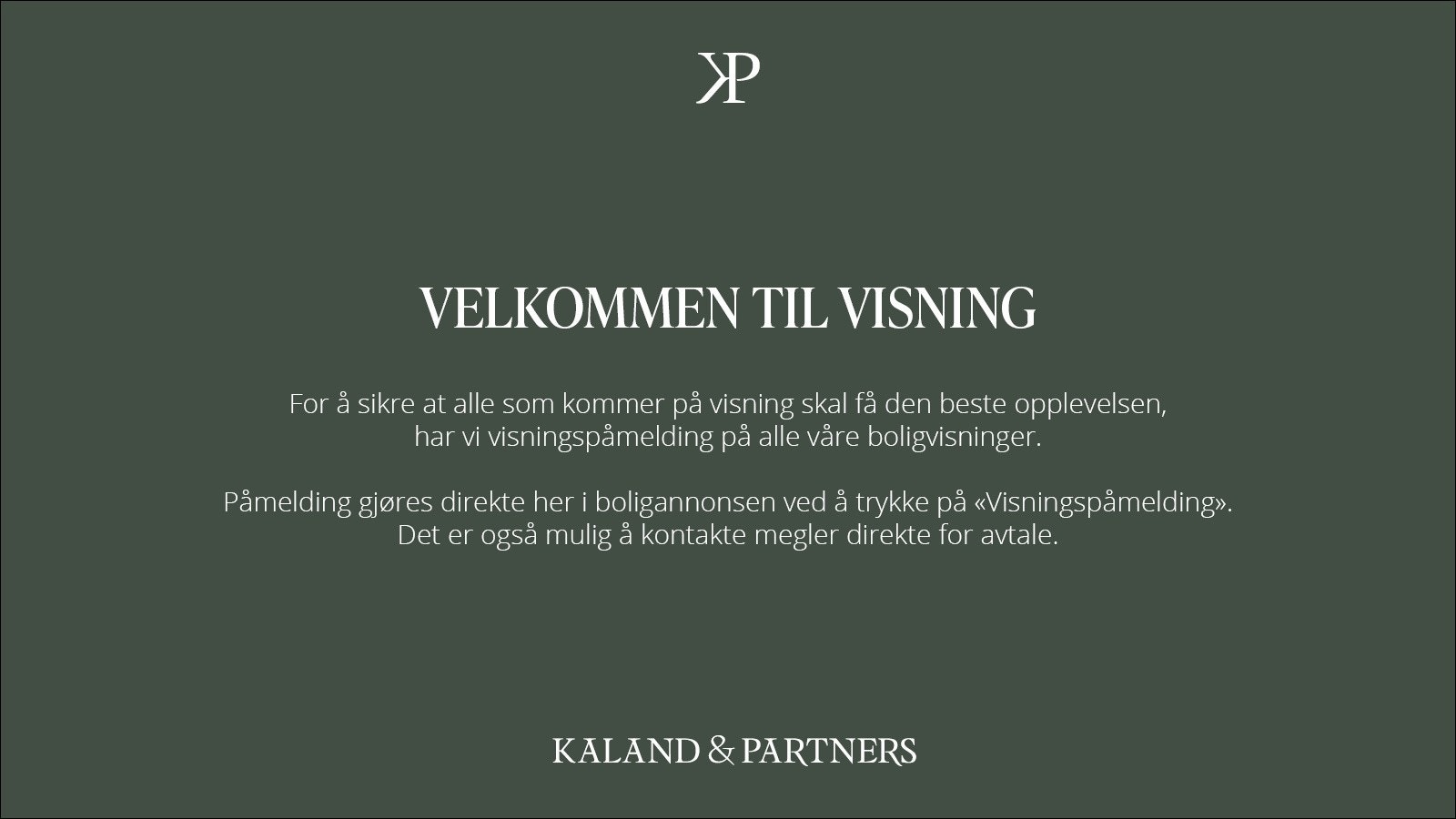 Husk påmelding til visning Galleribilde