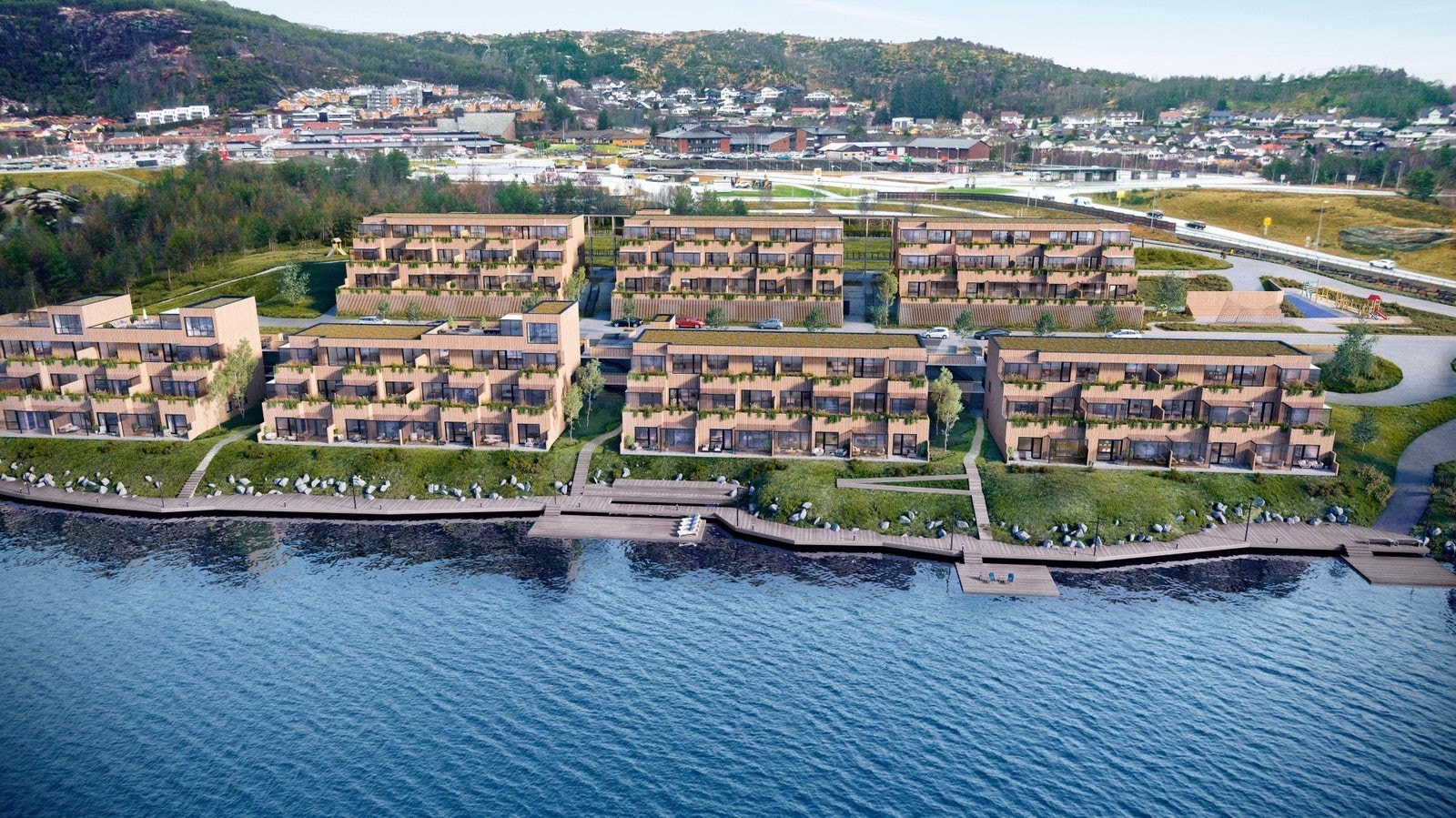 Bo moderne og med nærhet til alt du trenger. Det er bare en kort spasertur til Skogkanten fra Aksdal sentrum. Galleribilde