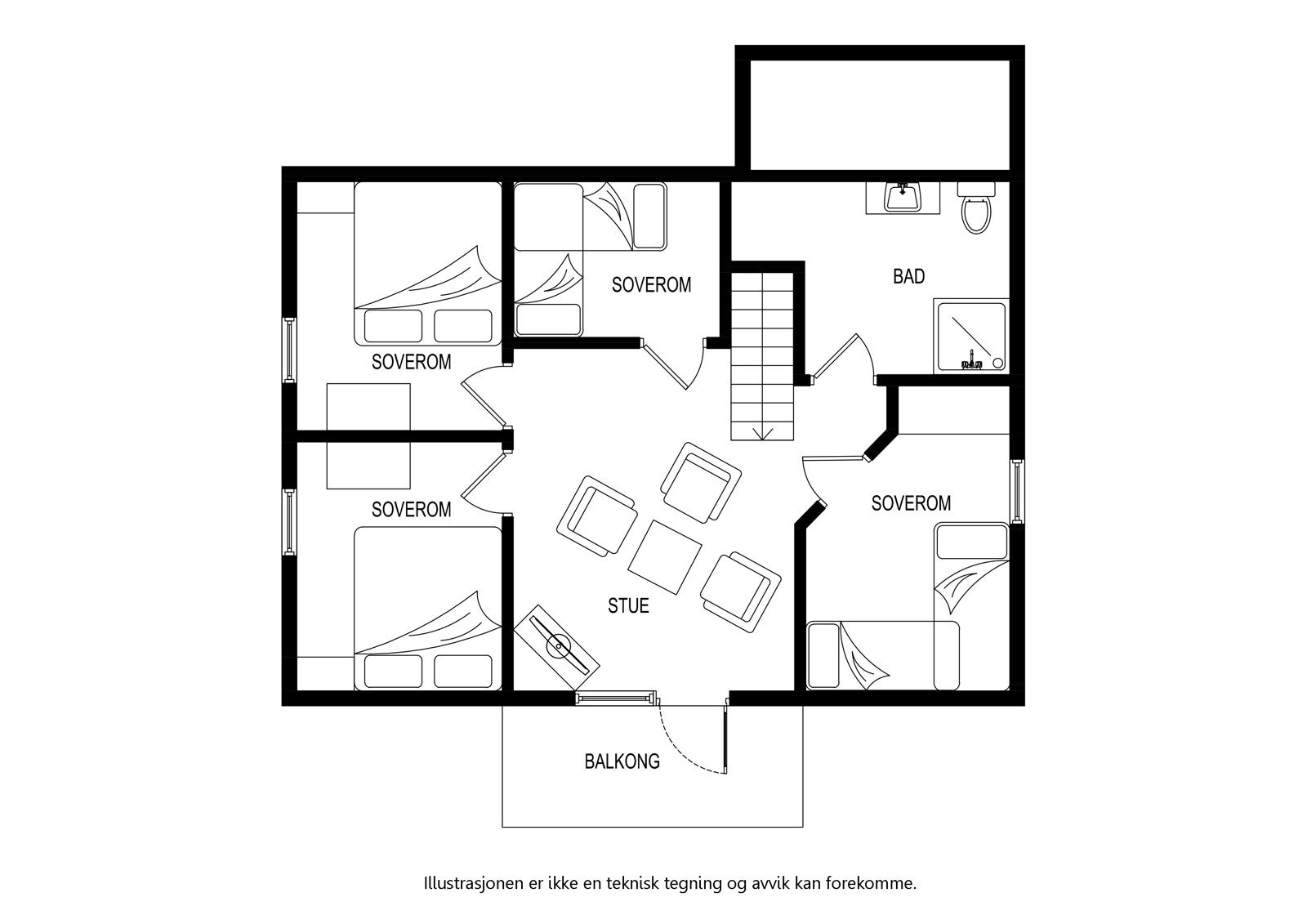 Planskisse 2. etg. Galleribilde