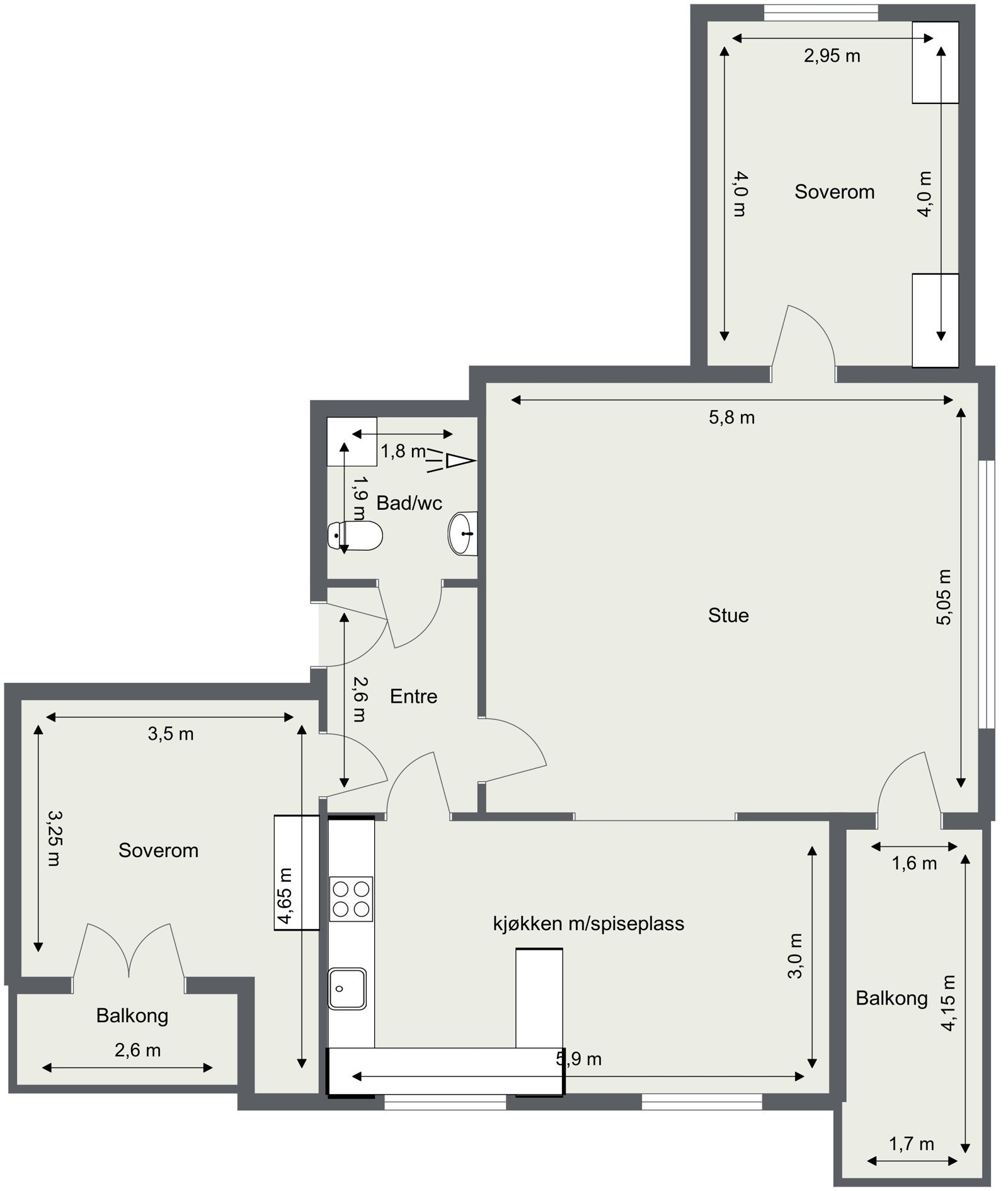 Plantegning Galleribilde