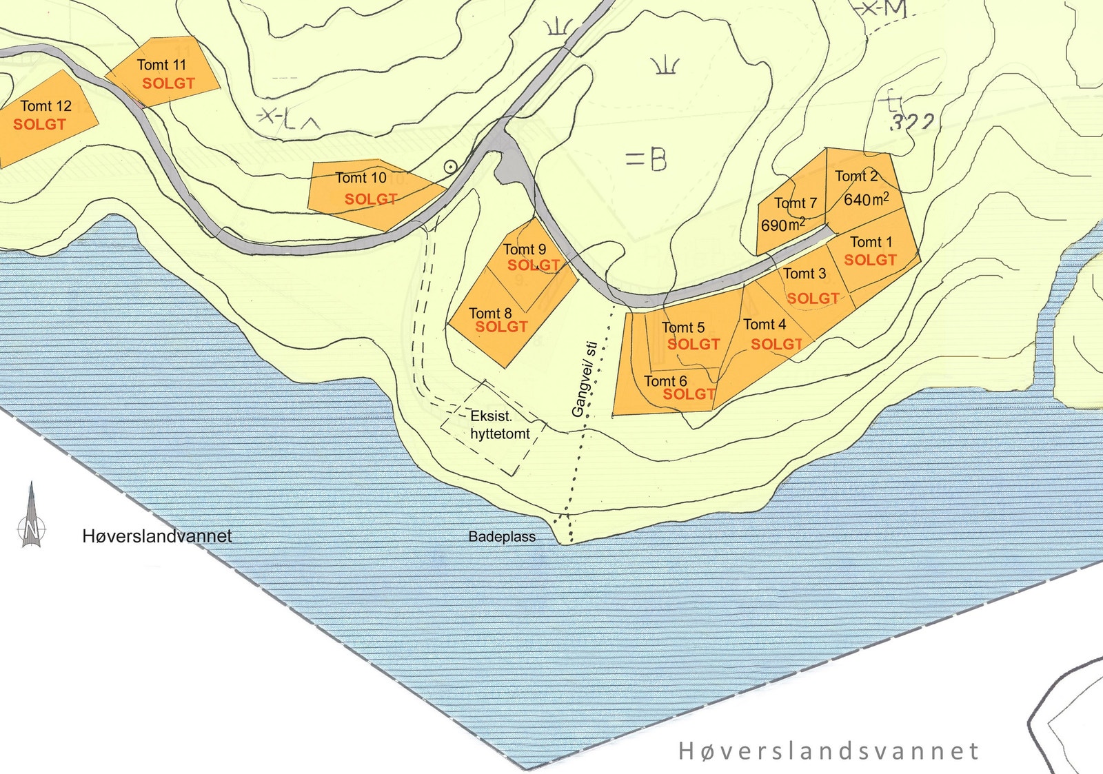 Tomtedelingsplan Galleribilde