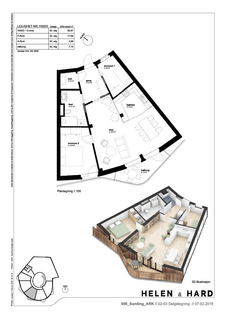 Plantegning Galleribilde