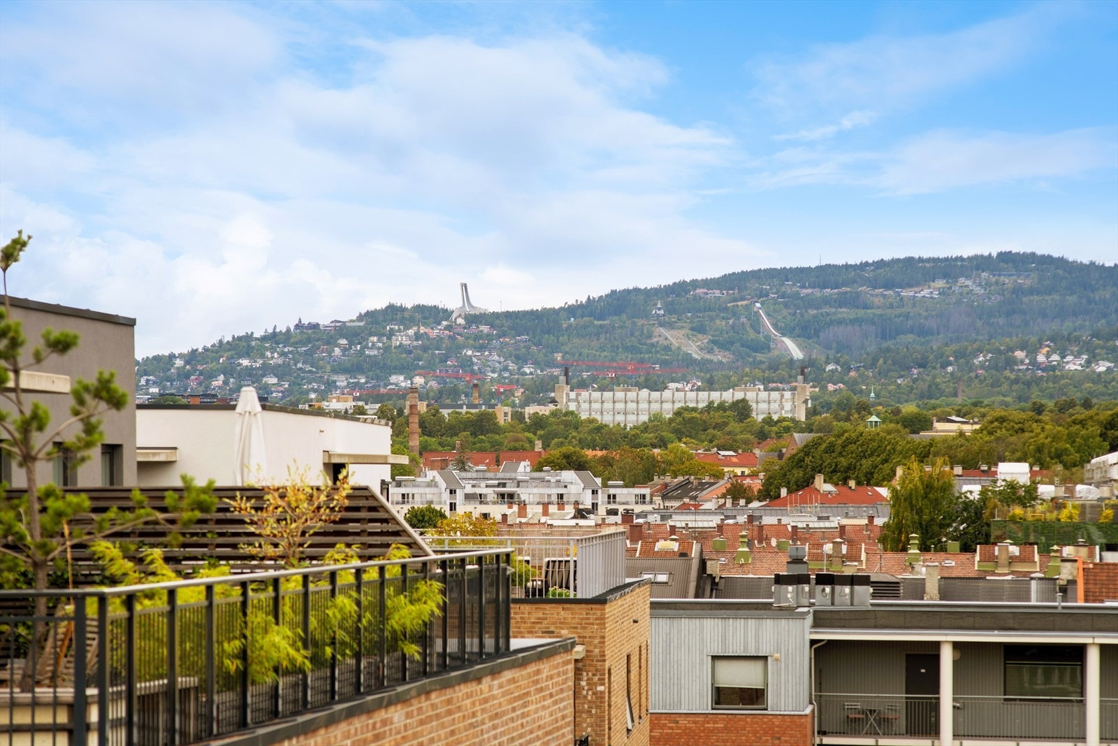 Utsikt mot Holmenkollen. Galleribilde