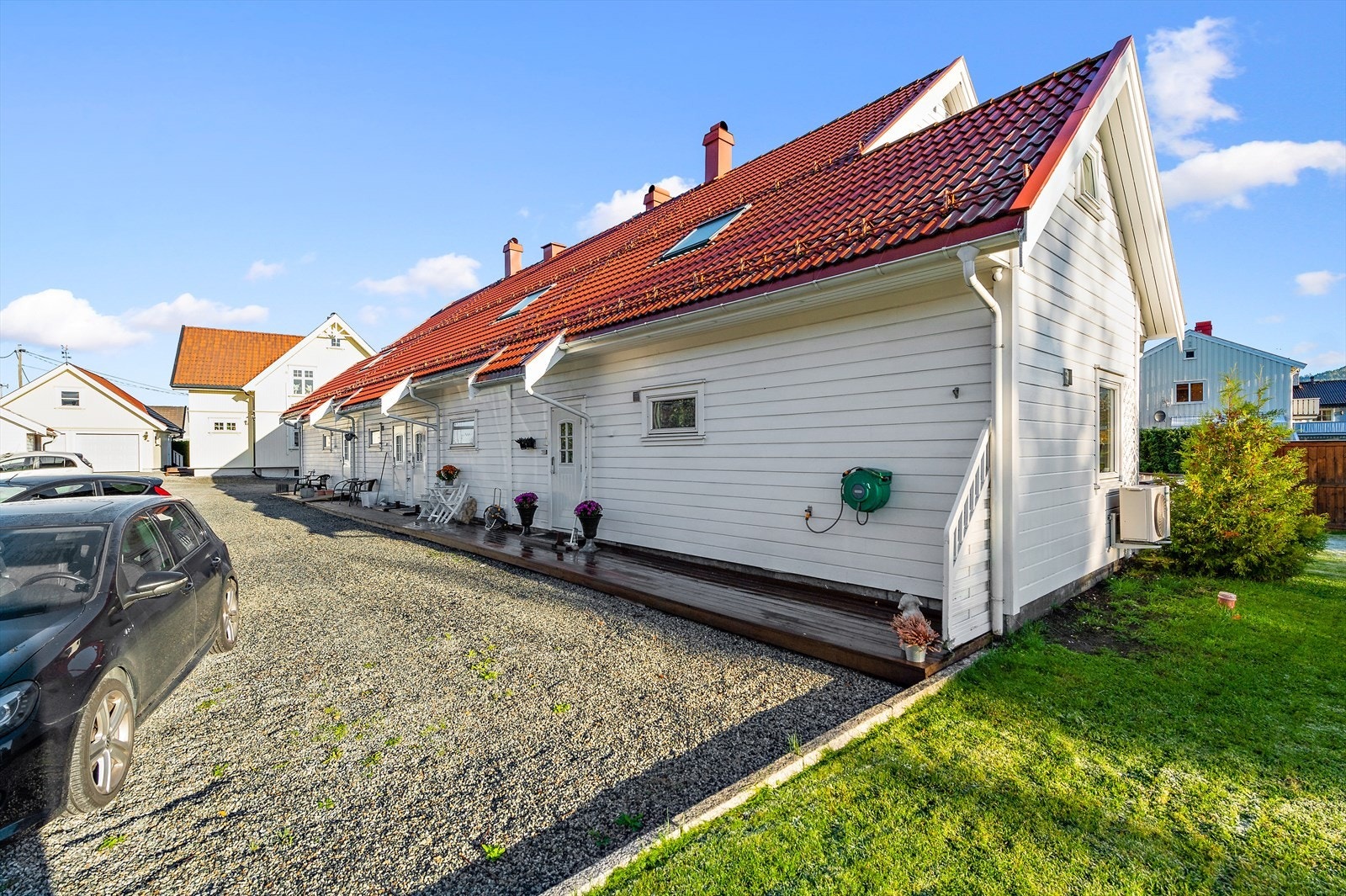 Fasade på sensommer Galleribilde