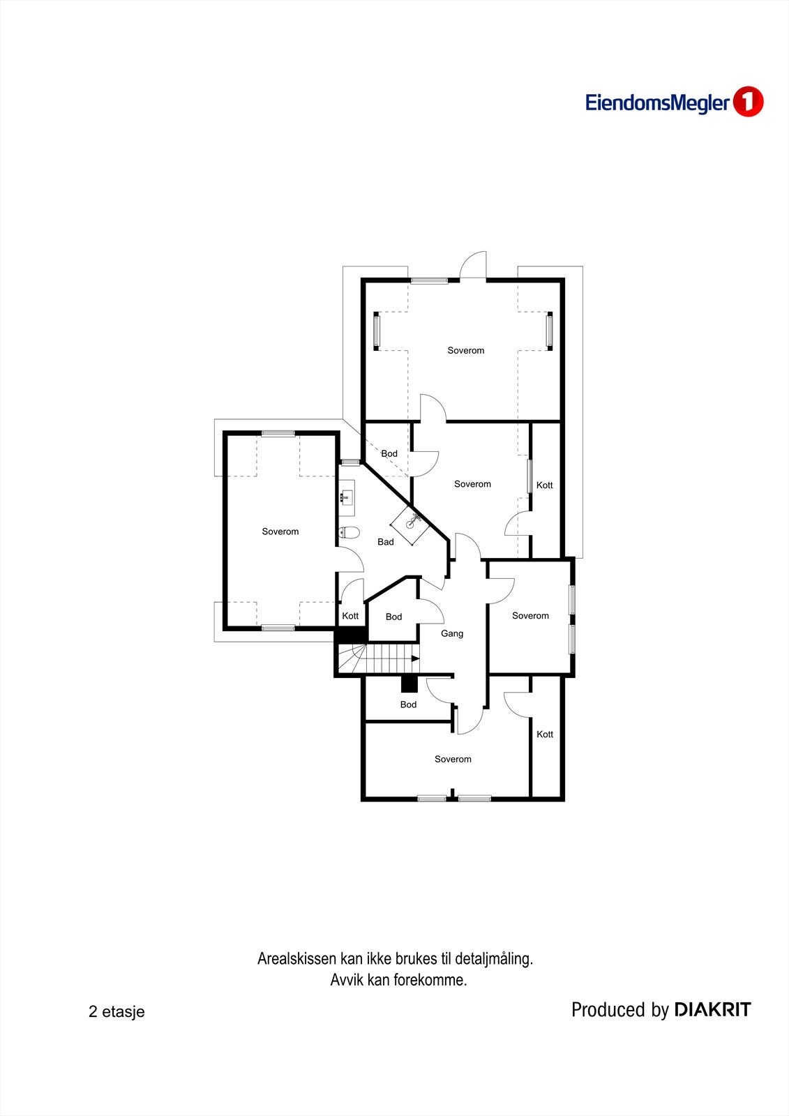 Planskisse 2.etasje Galleribilde