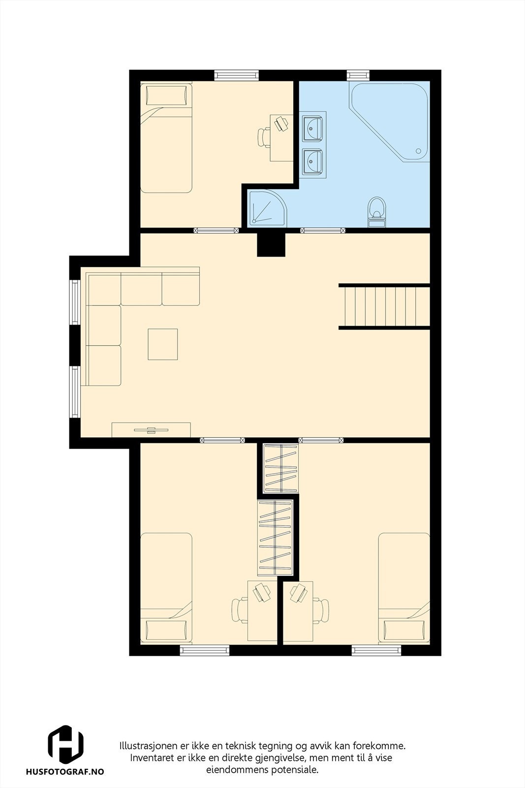 Plantegning 2. etasje Galleribilde