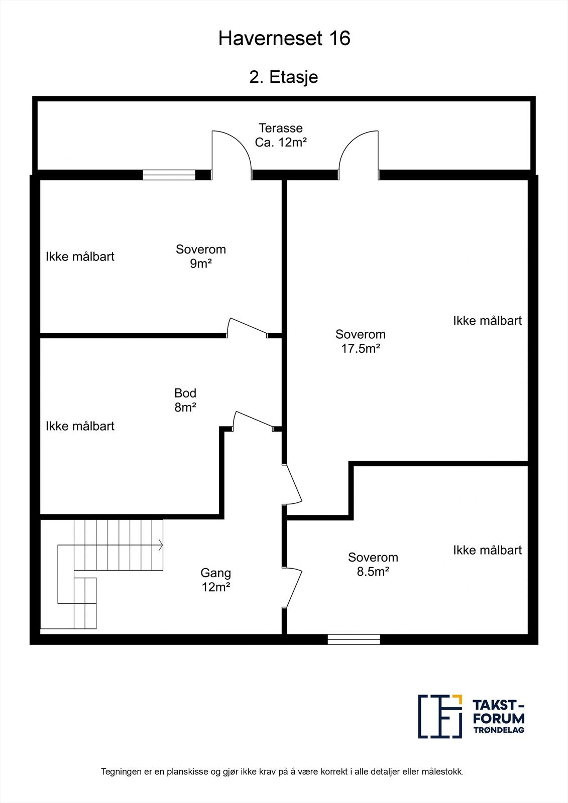 Planskisse andre plan Galleribilde