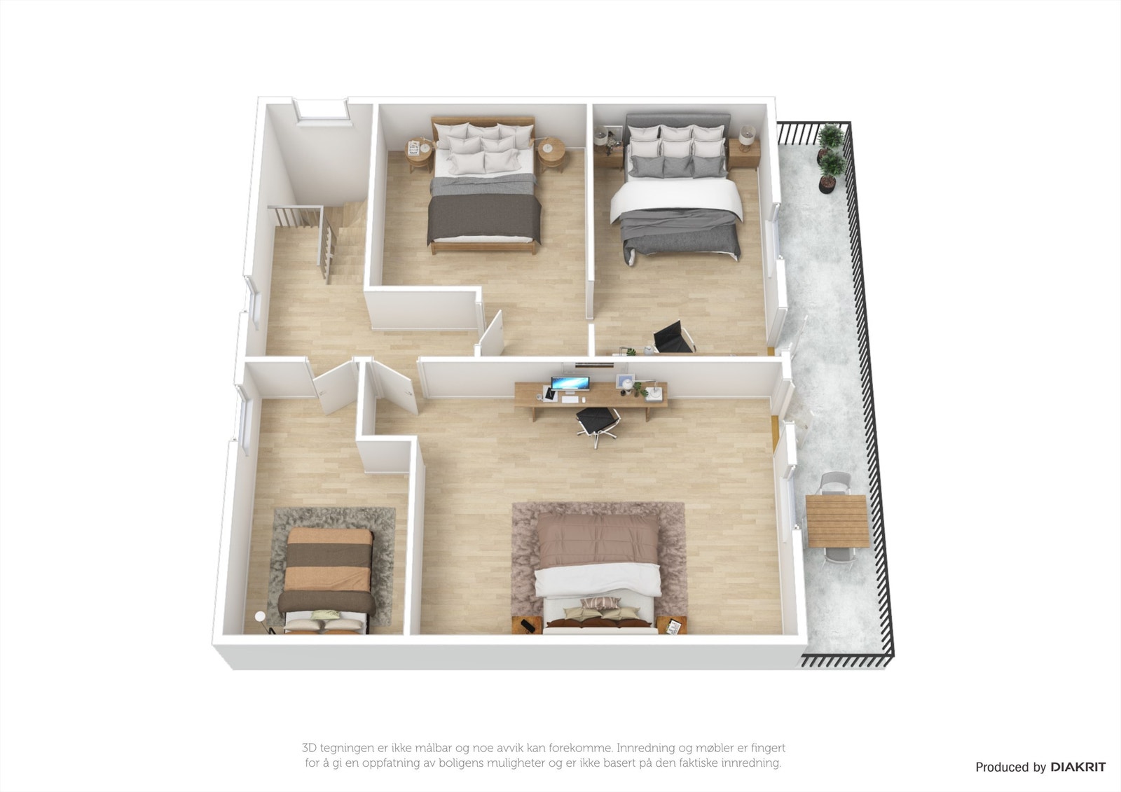 Andre plan i 3D Galleribilde