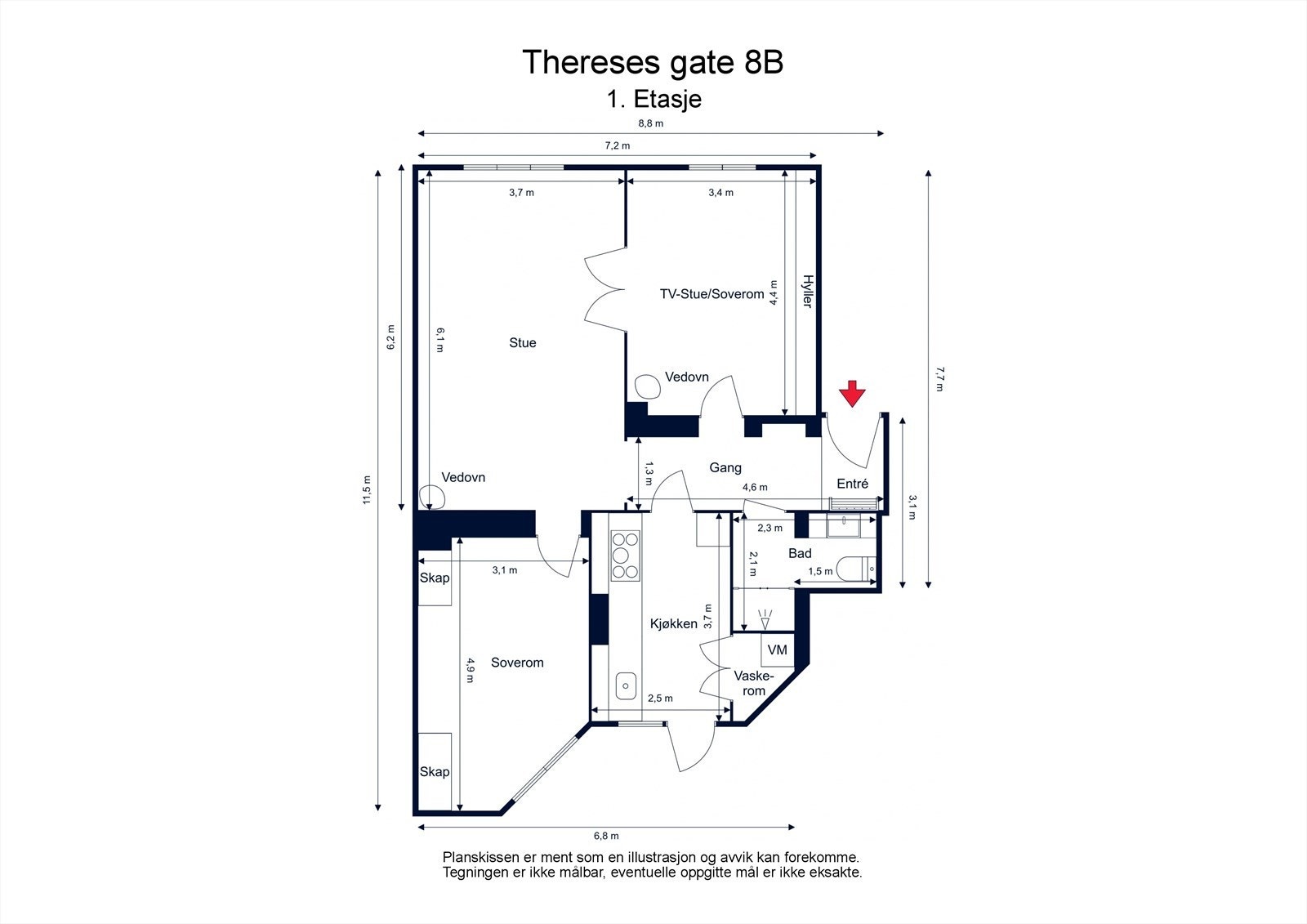 Plantegning Galleribilde