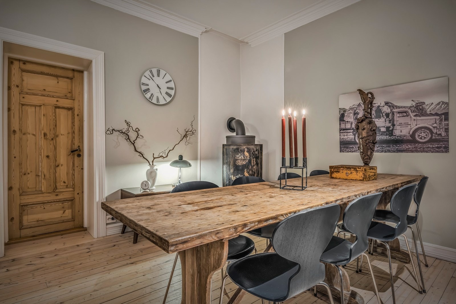 Kveldsstemning stue Galleribilde