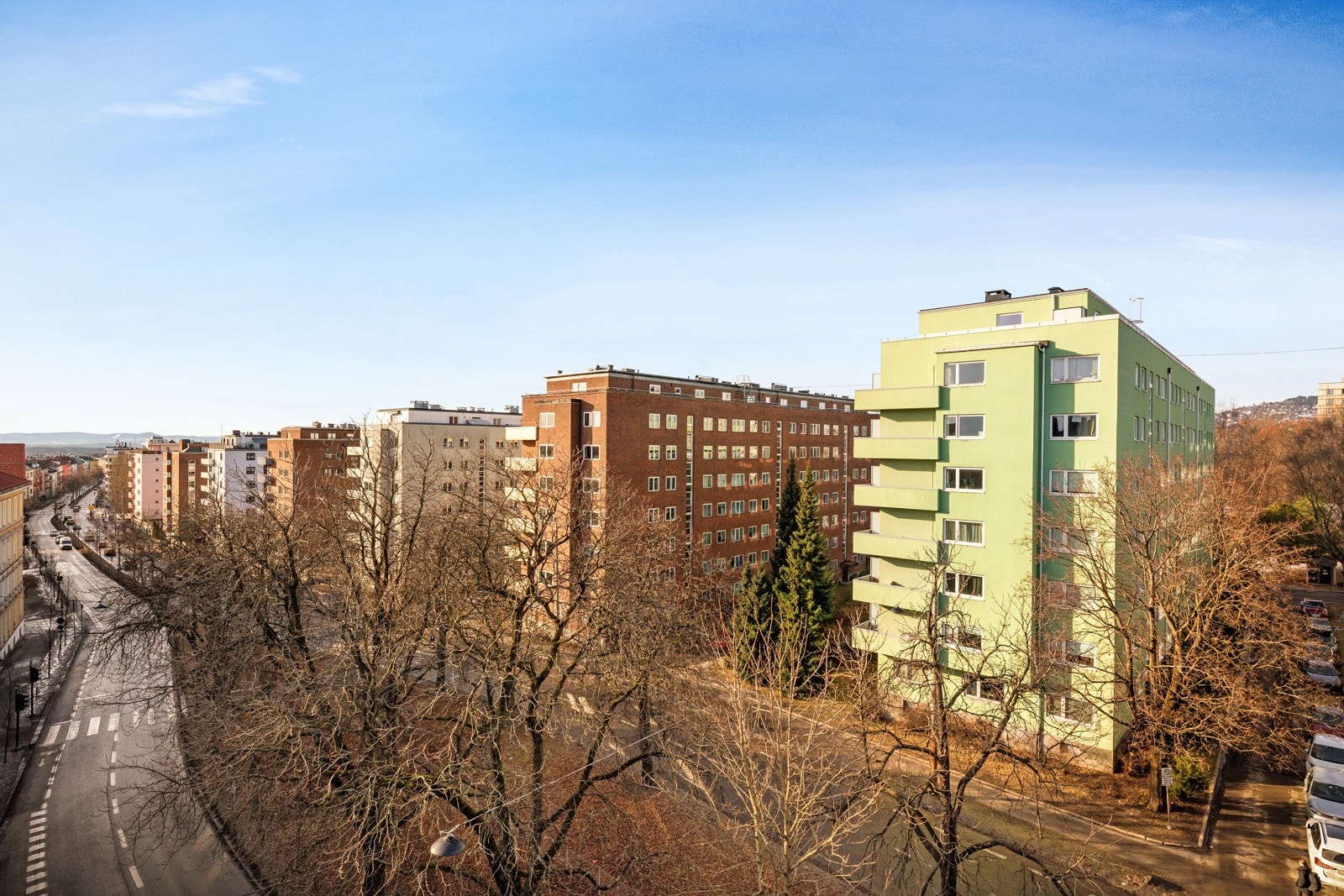 Del av utsikt fra balkong Galleribilde