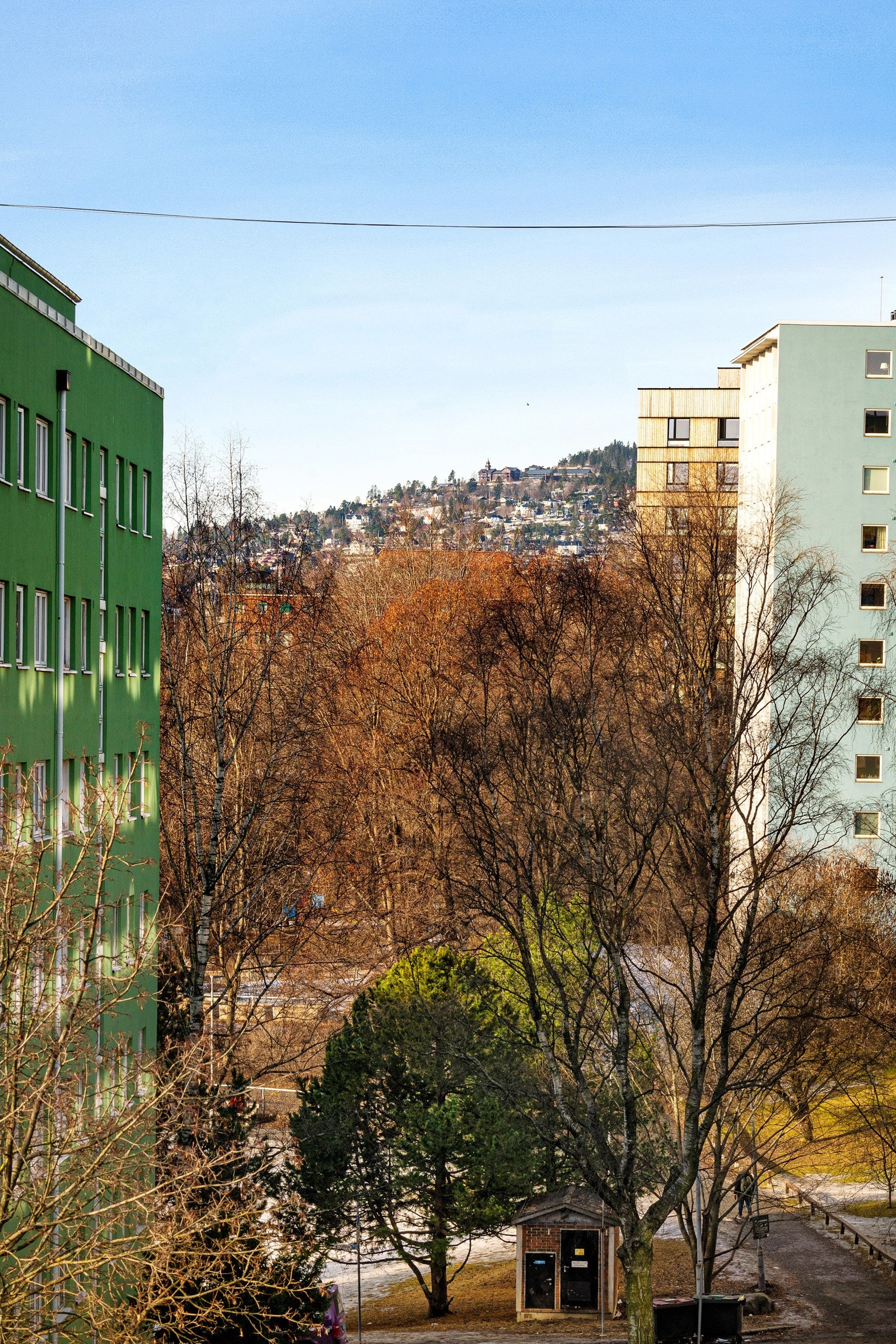 Del av utsikt mot Holmenkollen Galleribilde