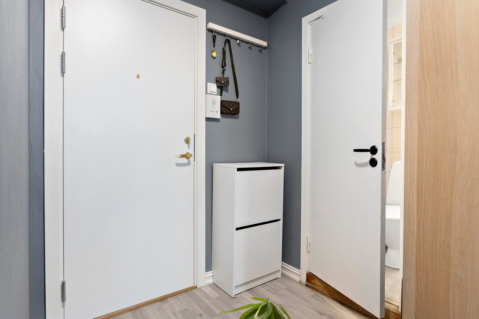 Her ønskes du velkommen inn i en hyggelig entre. Galleribilde