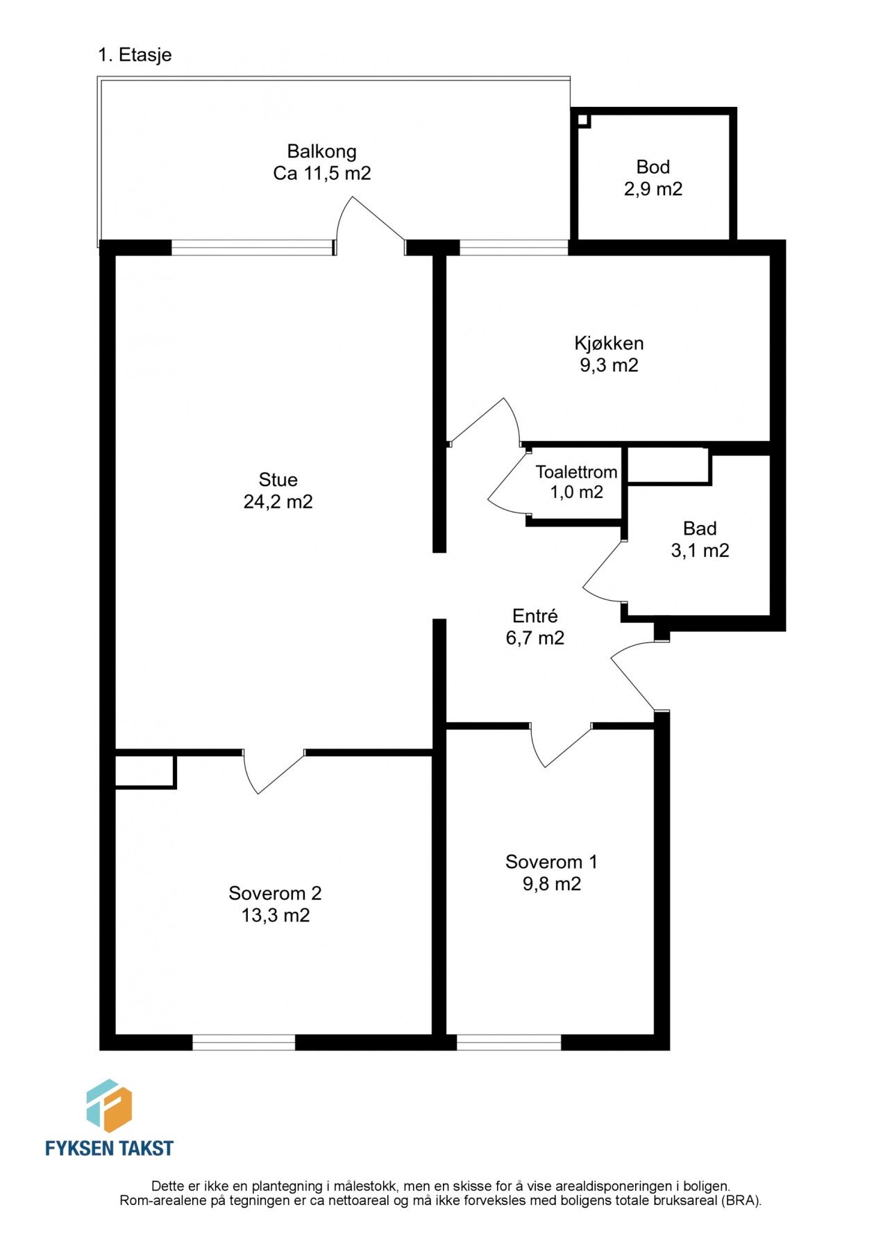 Planskisse. Galleribilde