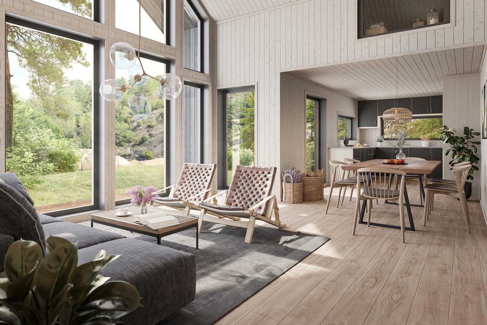 Bilder av prosjektert hytte Galleribilde