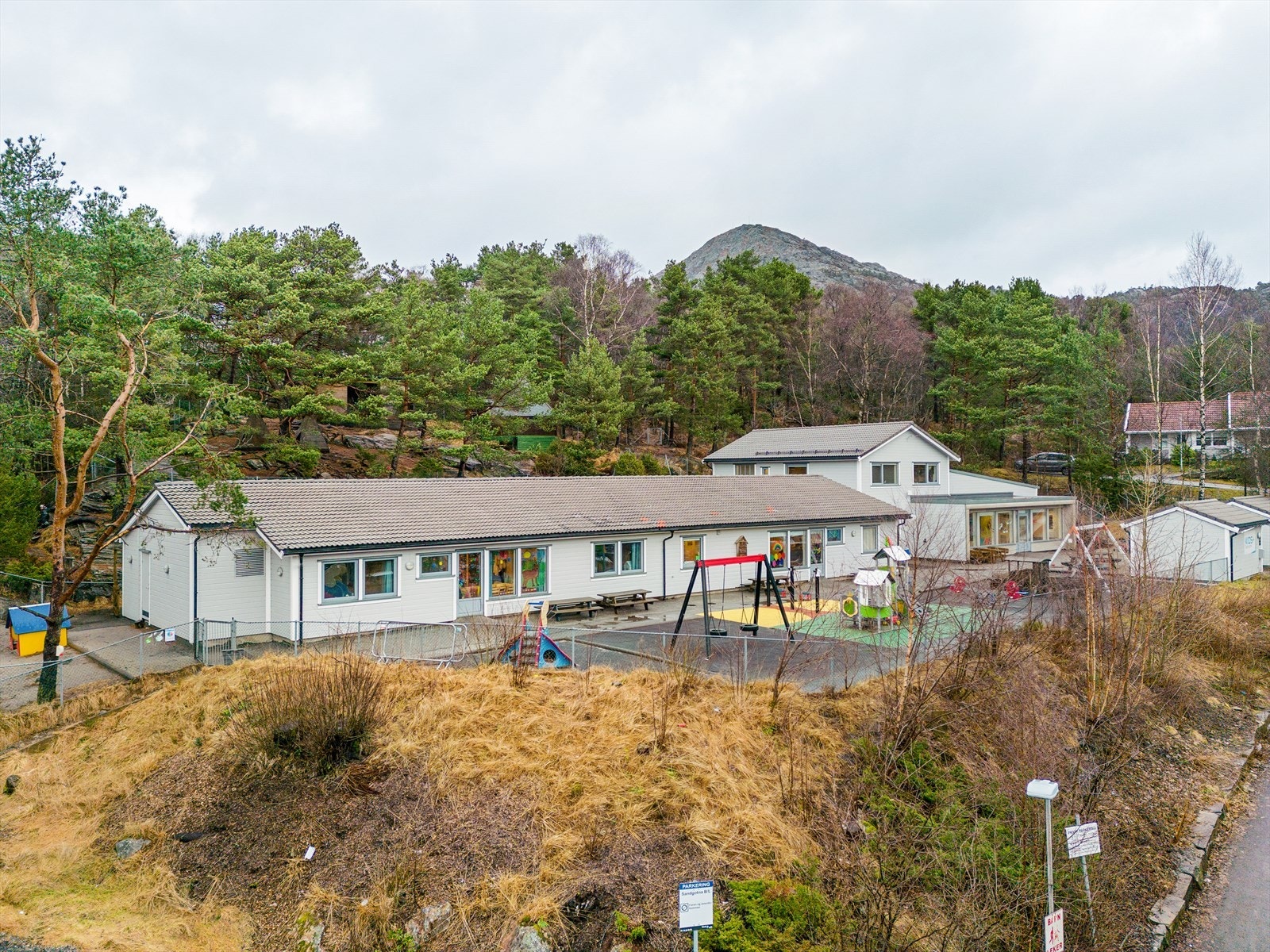 Gangavstand til skole og barnehager. Galleribilde