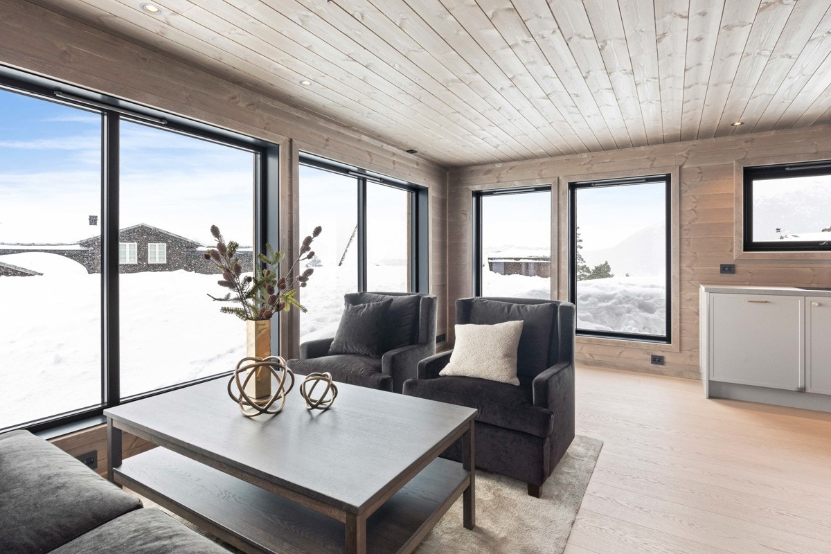 Bilde fra nabohytta (speilvendt) Furåsen 32. Galleribilde