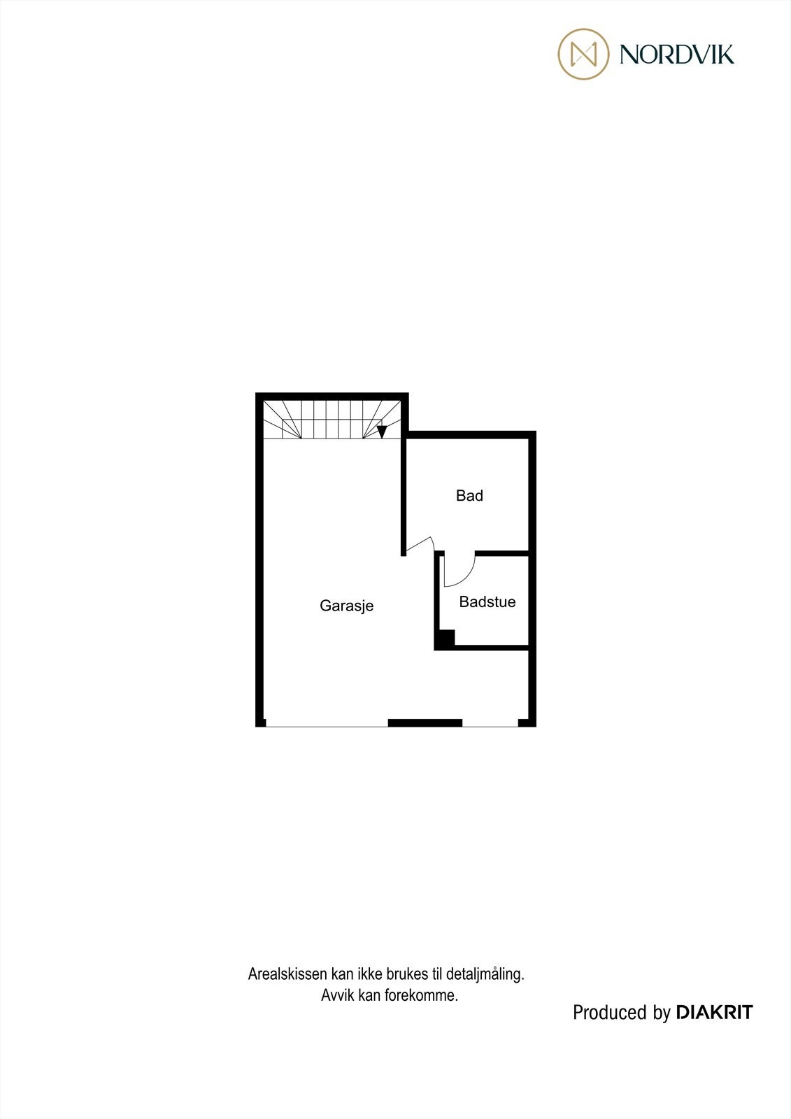 Plantegning 1. egt anneks/garasje Galleribilde
