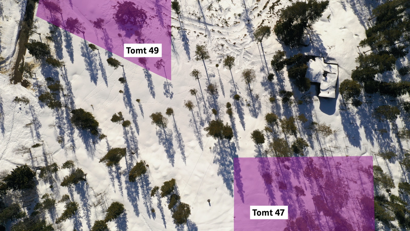 Ca område for tomt 47 og 49 Galleribilde