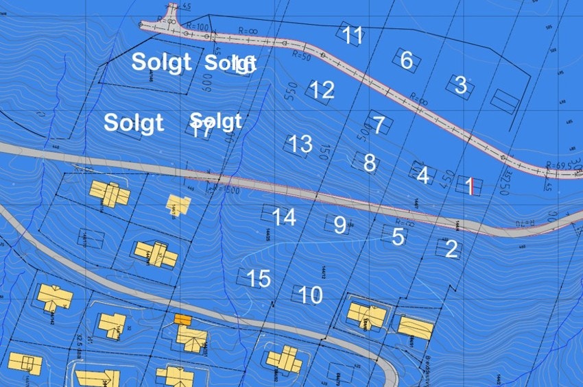 Tomteoversikt Galleribilde
