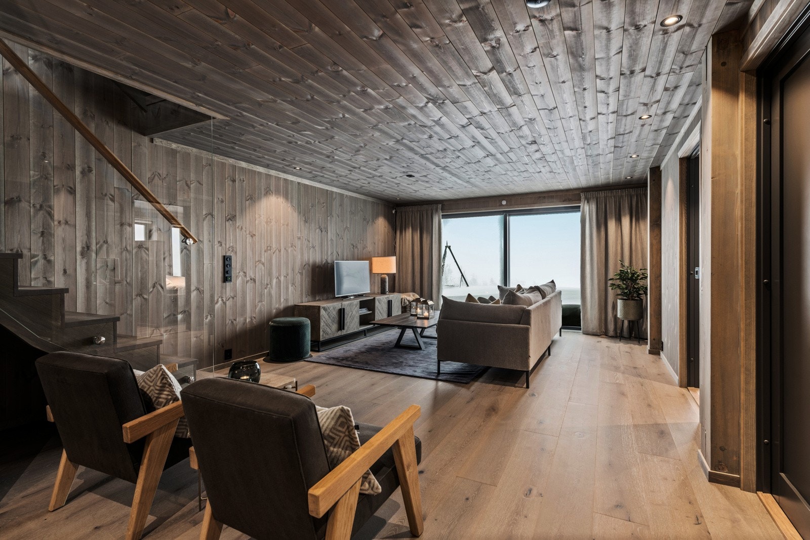 Alle bilder er fra chalet som er solgt tidligere i prosjektet. Det vil derfor blant annet avvike noe på tilvalg, utsikt og vinkel. Galleribilde
