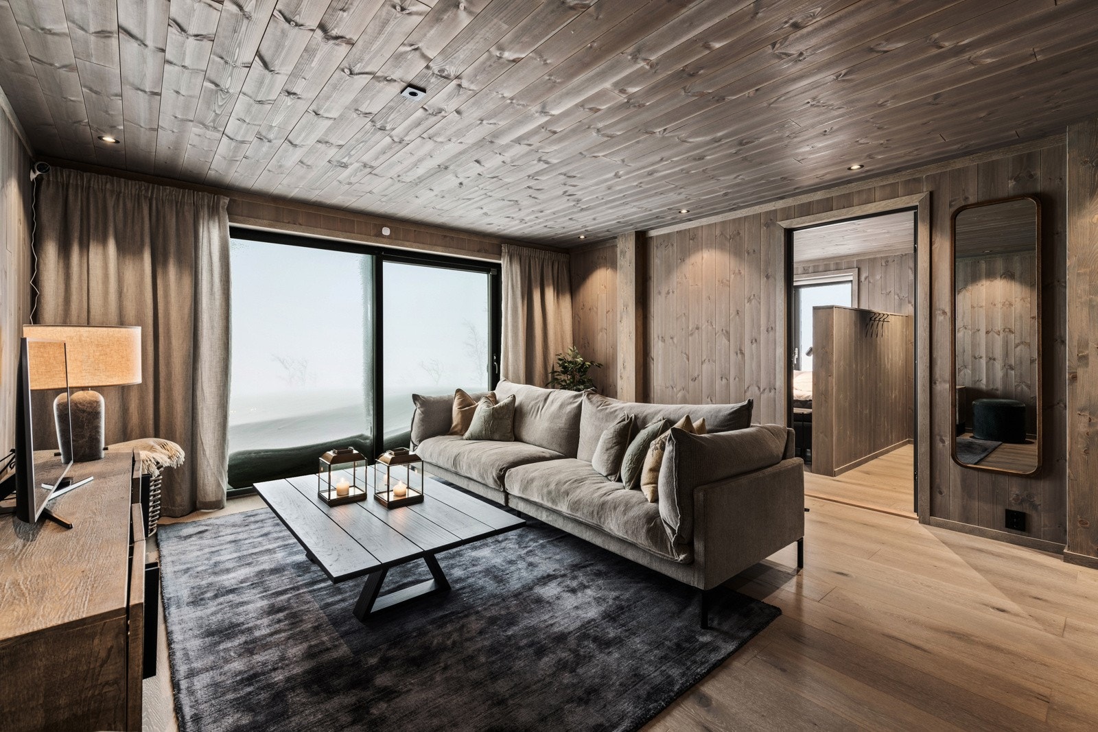 Alle bilder er fra chalet som er solgt tidligere i prosjektet. Det vil derfor blant annet avvike noe på tilvalg, utsikt og vinkel. Galleribilde