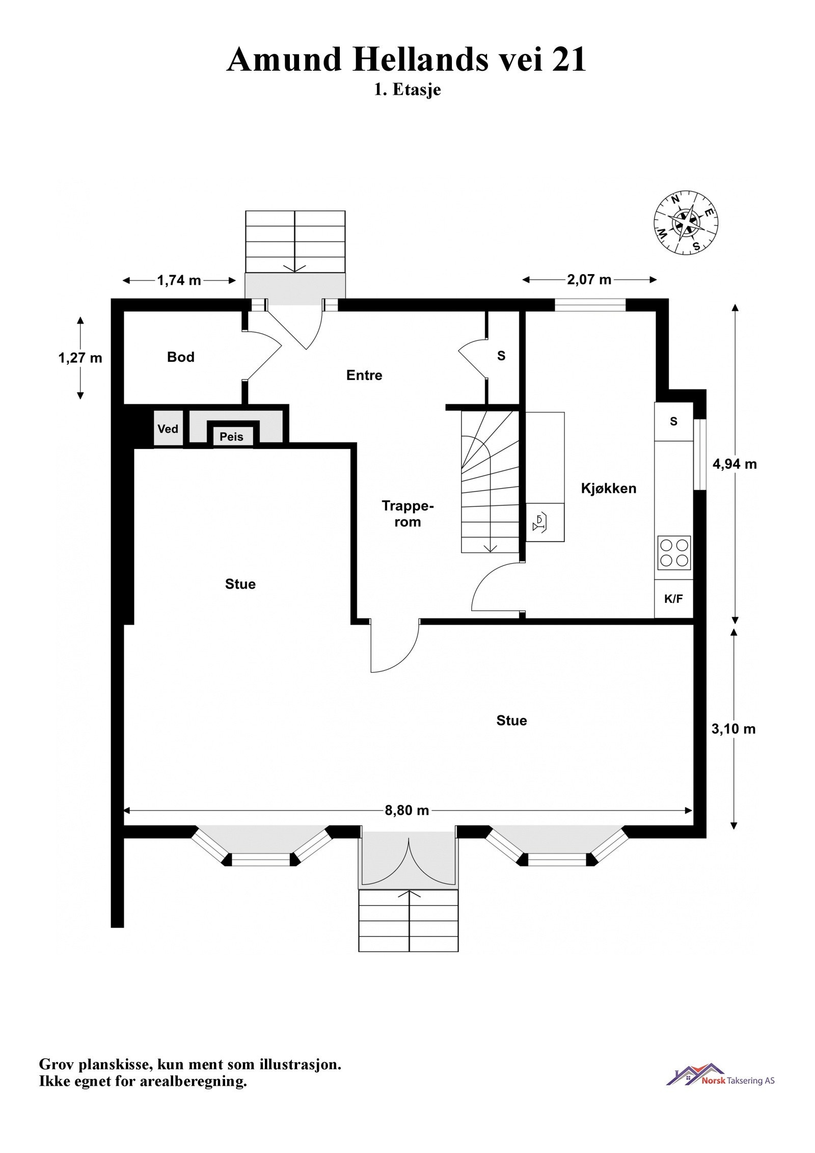 1.etasje (71 kvm BRA) Galleribilde