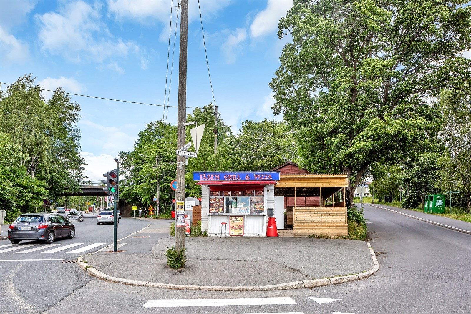 Tåsen grill og pizza er et kjent landemerke Galleribilde