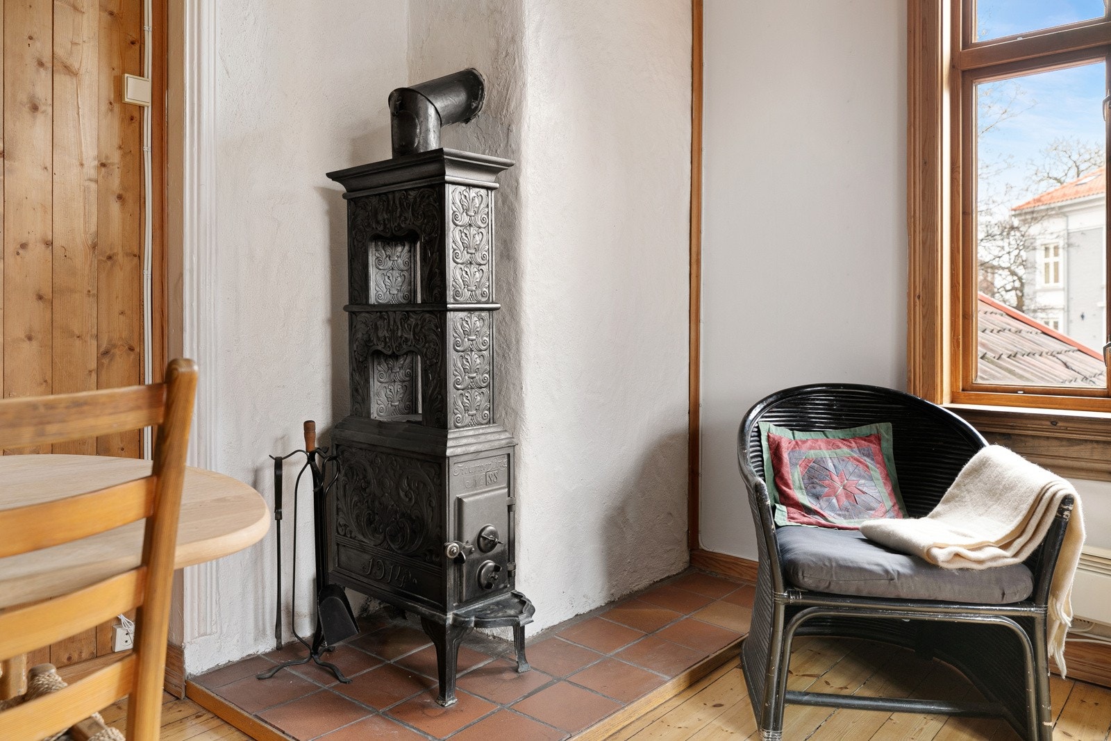 Peisløpet virker, men ovnen kan desverre ikke brukes slik den står i dag. Galleribilde