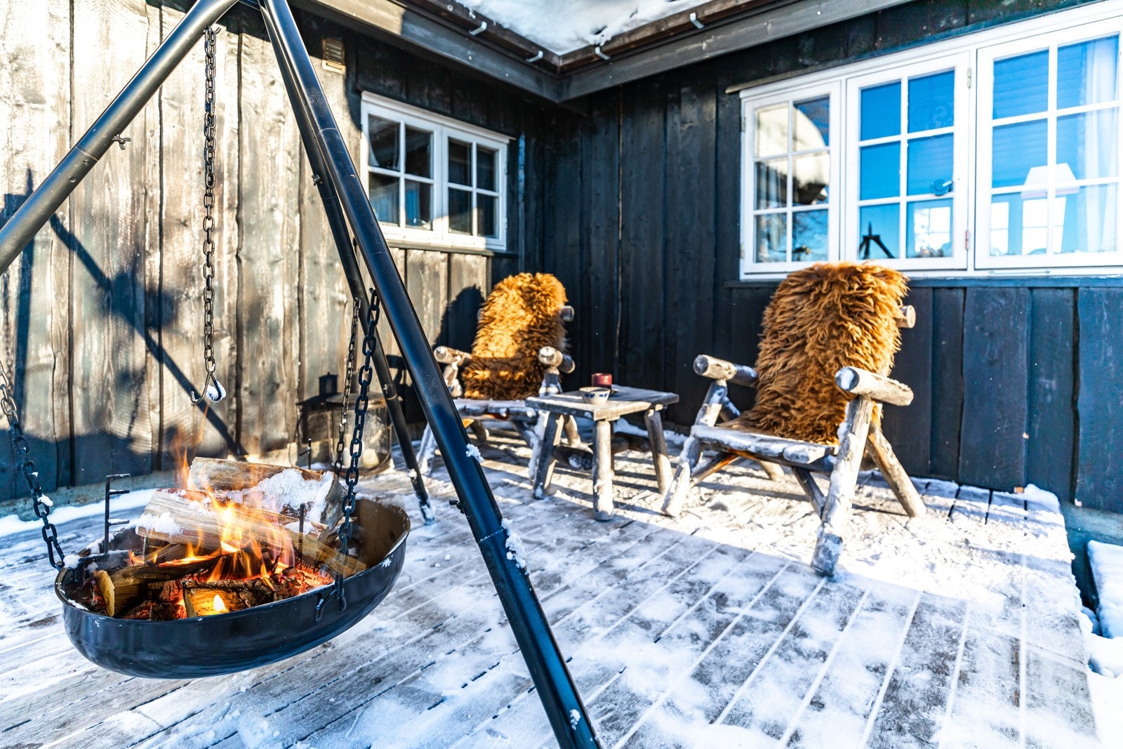 Hyttekos både ute og inne Galleribilde