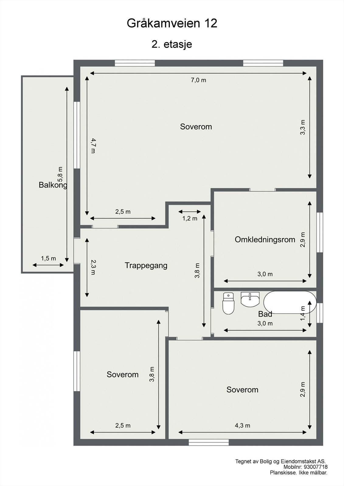 Plantegning - 2. etasje Galleribilde