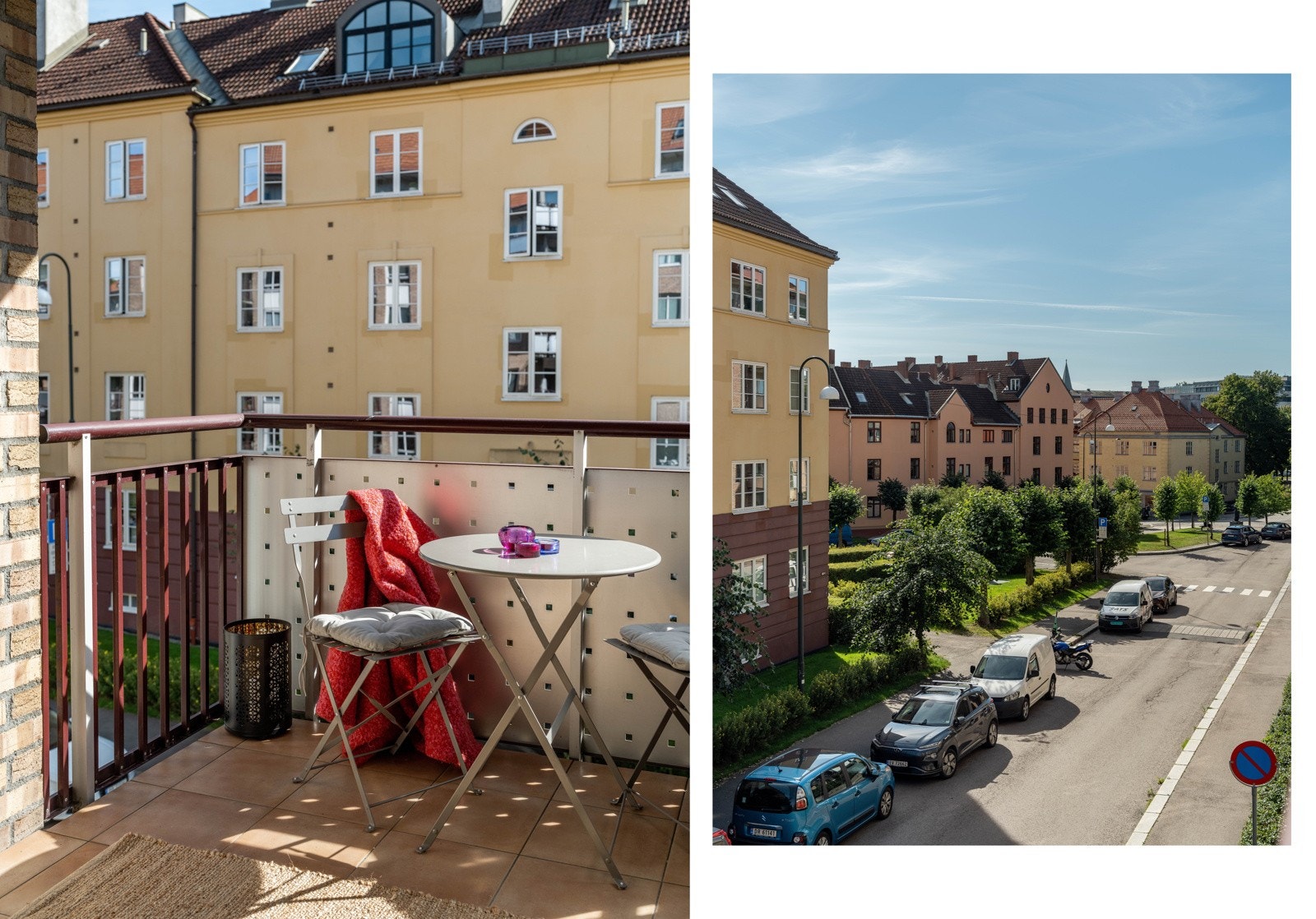 Mer praktisk kan vi informere om at balkongen er på ca. 5,5 kvadratmeter. Galleribilde